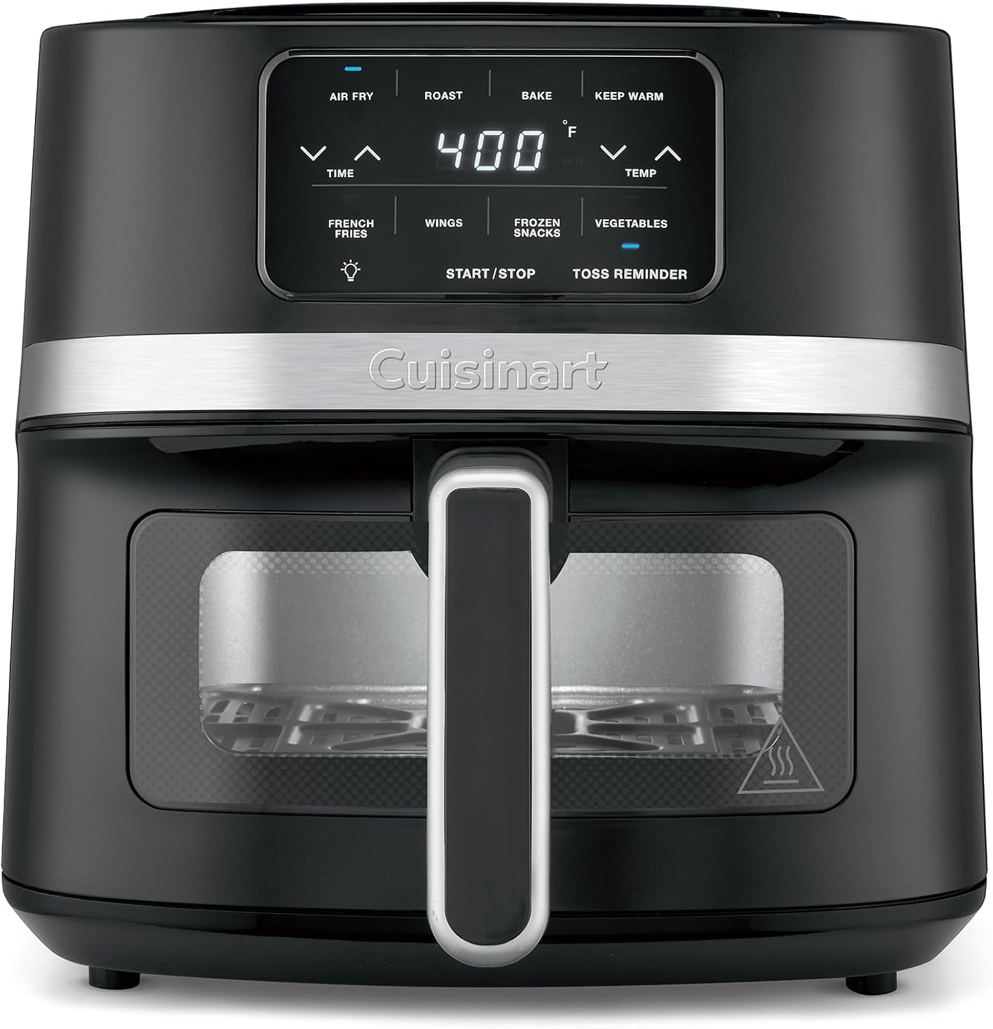 Cuisinart Dual Basket Air Fryer, Two Baskets Totals 11 QT, 4 Function Air Fryer to Air Fry, Roast, Bake & Keep Warm, Features Sync Finish & Settings, Toss Reminder, Automatic Warm Mode & Auto-Pause