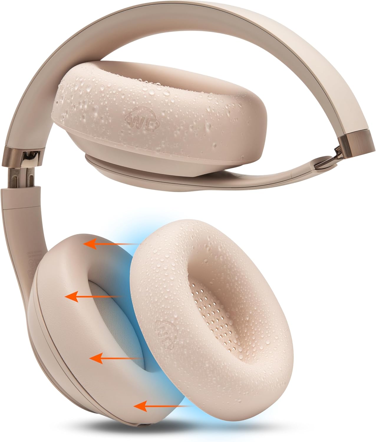 WC SweatZ Studio Pro - Patented Protective Silicone Earpad Covers for Beats Studio Pro Made by Wicked Cushions | Sweatproof & Easily Washable | Black