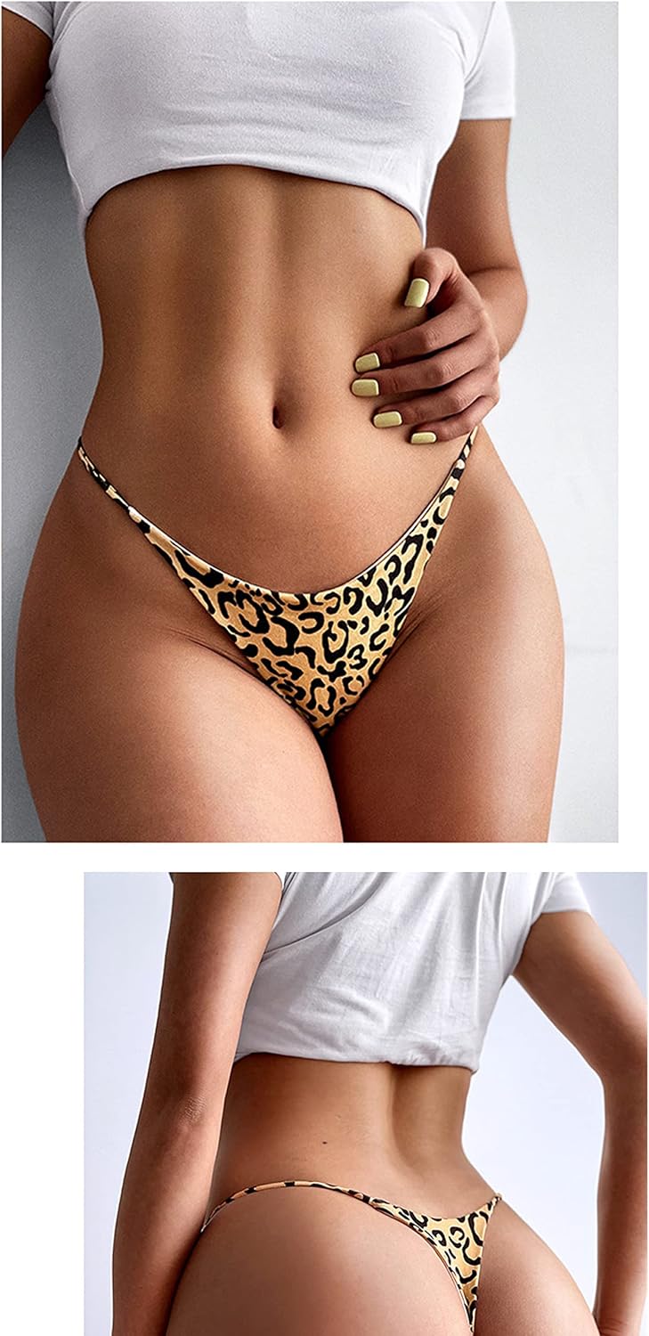 Aogda Thong for Women Cotton Underwear Low Rise Panties Woman G-String Thongs