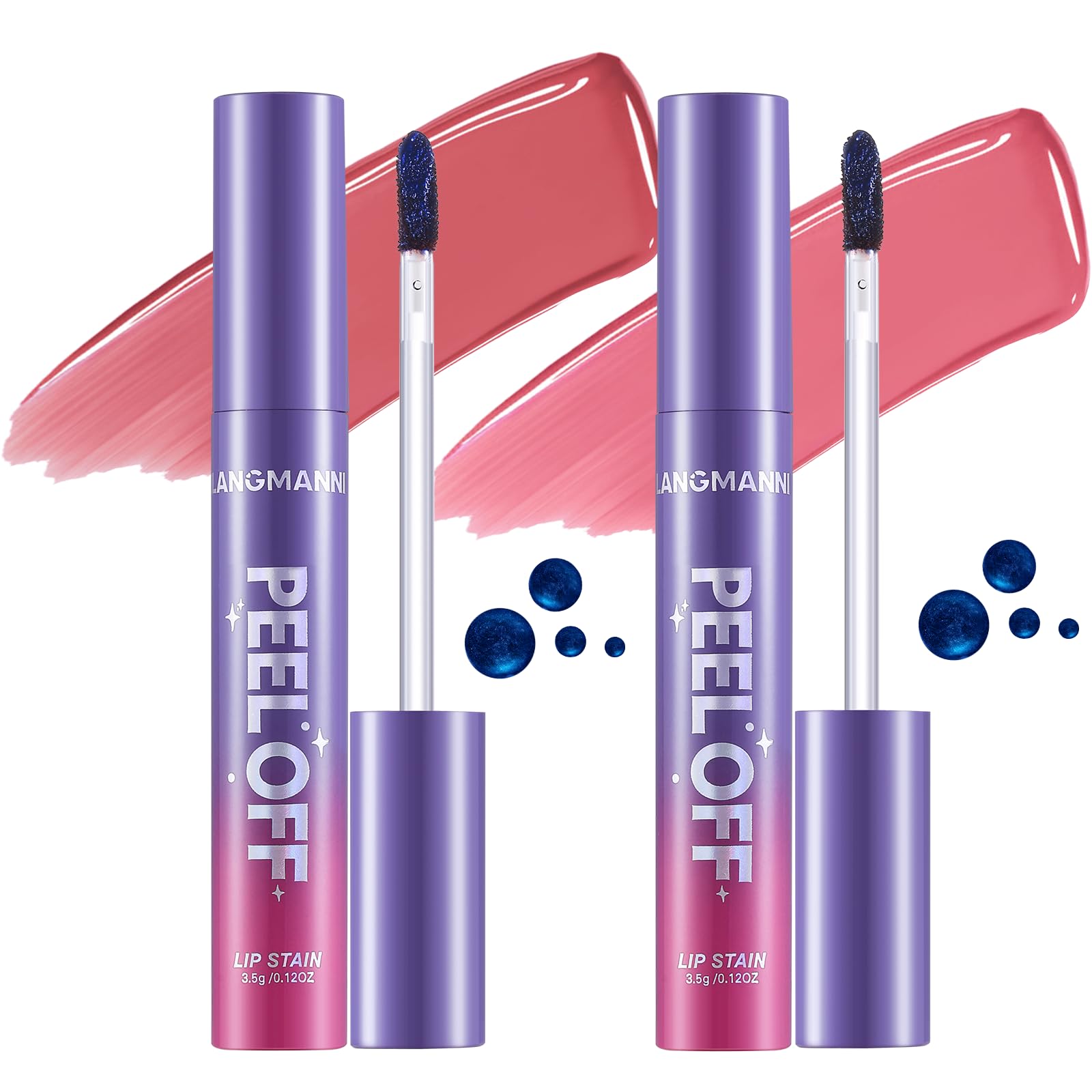 Jolilab Quick Lip Stain Peel Off,Wipe Off,Waterproof,Transfer proof,Highly Pigmented,Ultra Long Lasting Peel Off Lip Makeup With Matte finish for All-day Wear.(#03+04)