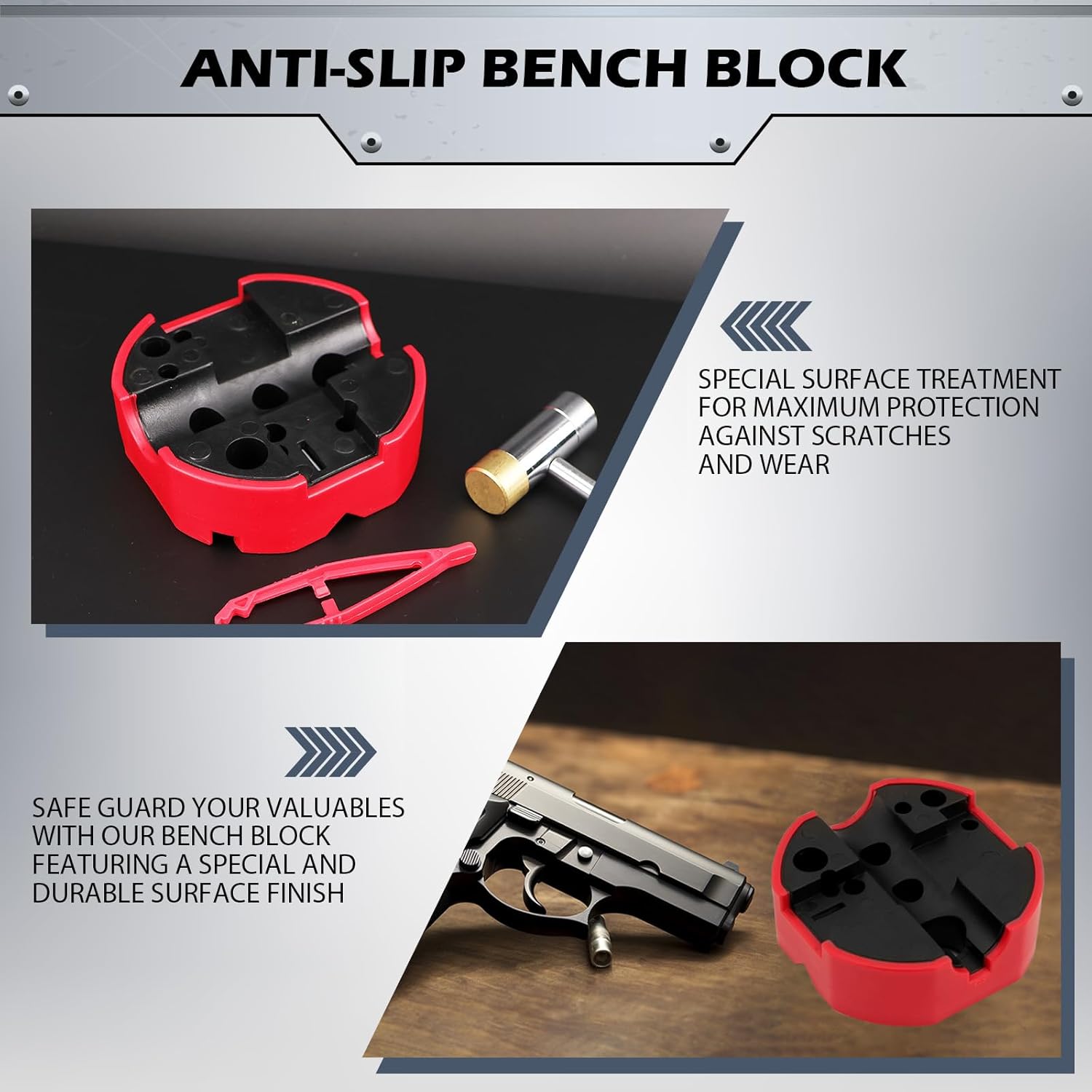 Premium Pin Punch Hammer Set: 25-Piece Punch Set and Hammer with Bench Block, Steel Roll Pin Punch Set, Pin Punches with Replaceable Face Hammer, Mechanical Repair Tool for Maintenance