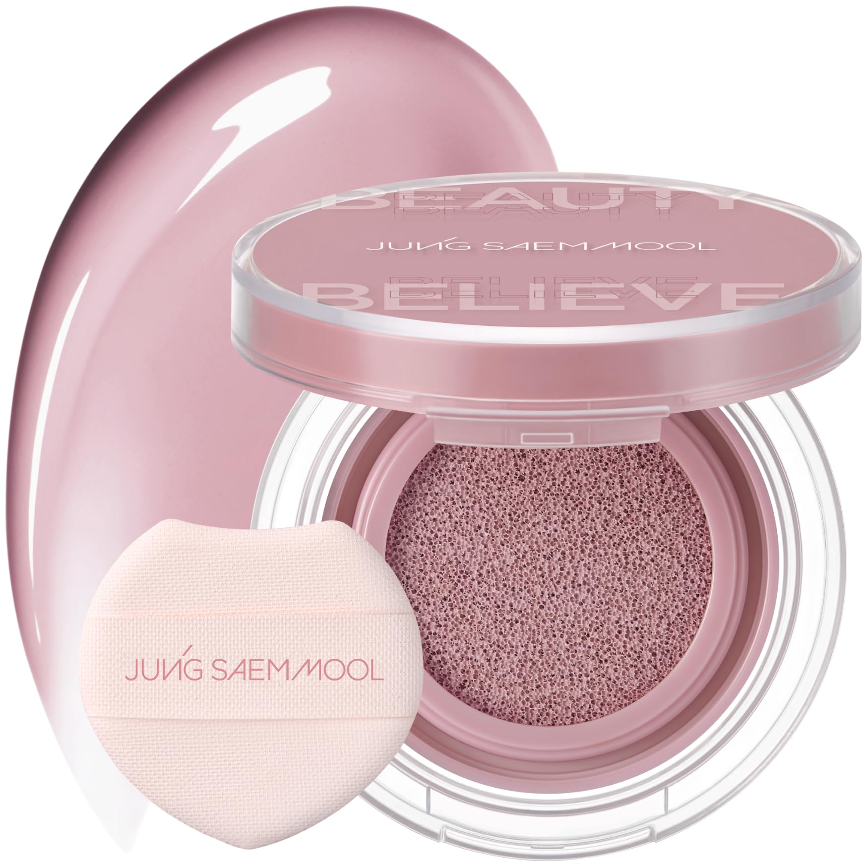 JUNGSAEMMOOL Artist Cushion Blush (Dewy Coral) | Easy to Blend, Lightweight, Hydrating Korean Makeup Cushion Blush for Dewy & Glowing Cheeks