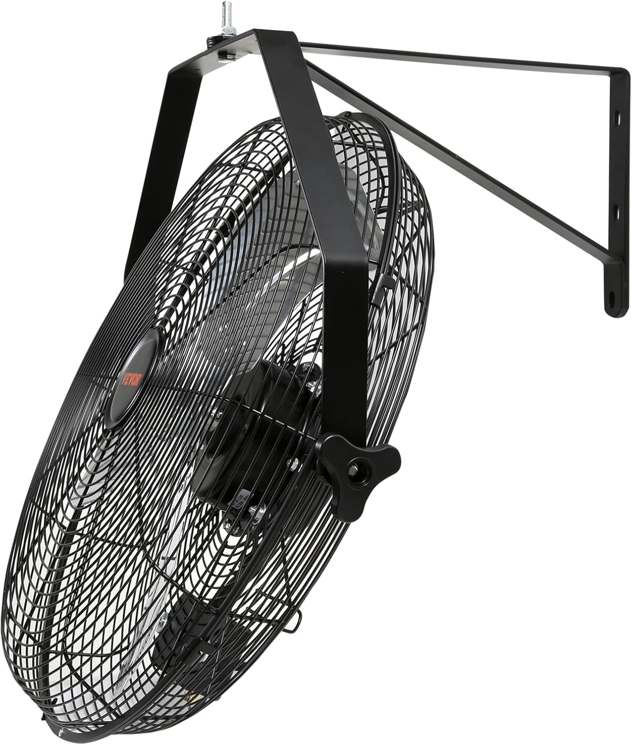 VEVOR Wall Mount Fan, 2 PCS 18 inch Waterproof, 3-speed High Velocity Max. 4000 CFM Industrial Wall Fan for Indoor, Commercial, Residential, Warehouse, Greenhouse, Workshop, Basement, Garage,Black