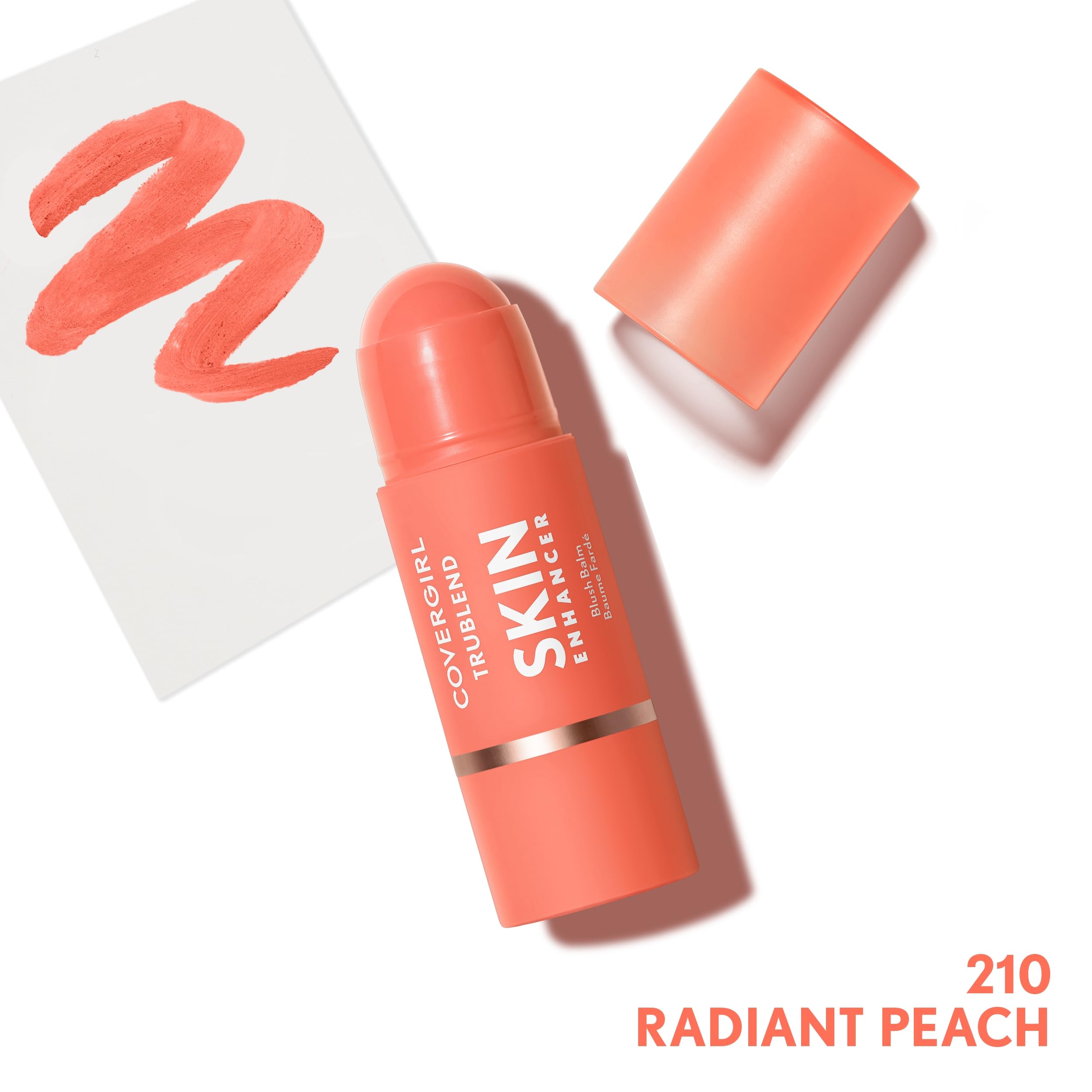 CoverGirl Trublend Skin Enhancer Contour Stick Balm, 110 Defined Contour, Vegan Formula, Easy to Use, Glides on Effortlessly, Non-Greasy, Doesn't Crease, 0.21oz