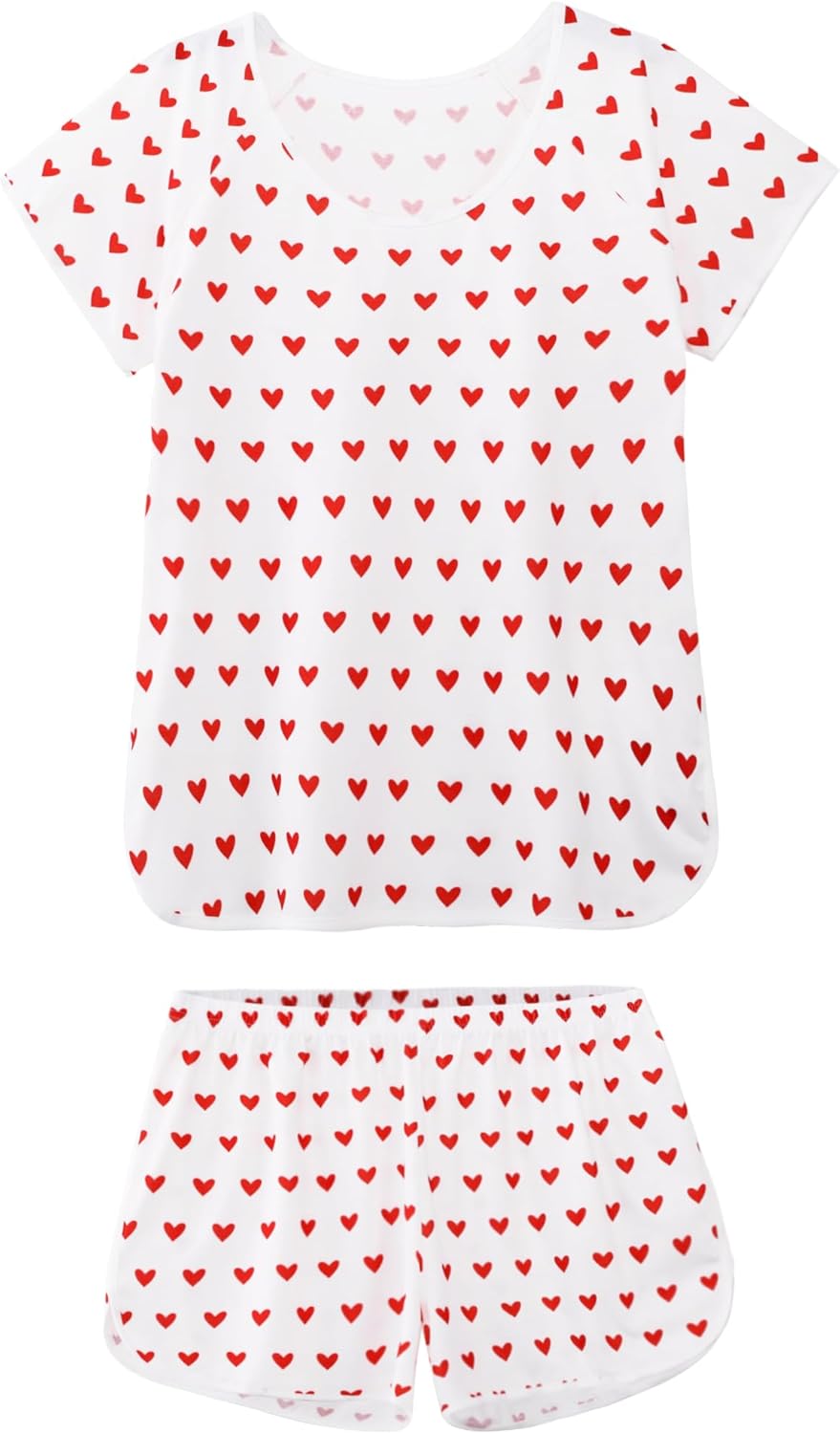 Hilinker Womens Sexy Pajama Set Ruched Lace Trim Cami and Shorts Summer Cute Pjs 2 Piece