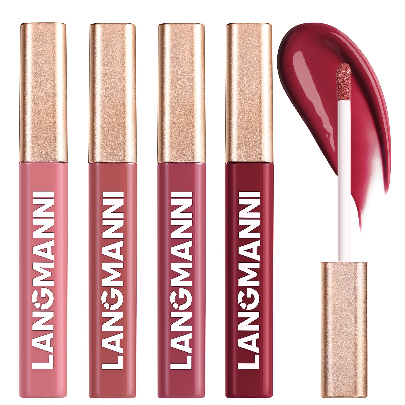 Jolilab 12 Colors Cream Texture Lip Gloss Set - Highly Pigmented,Hydrating, Moisturizing Makeup for Women(Set 12Color)