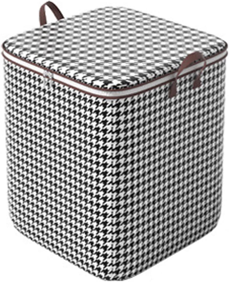 Clothes Storage Bag, Large Storage Container with Reinforced Handle and Sturdy Zipper, Foldable Portable Storage Bag for Bedding Clothing Blanket Pillows (28''x20''x20'')