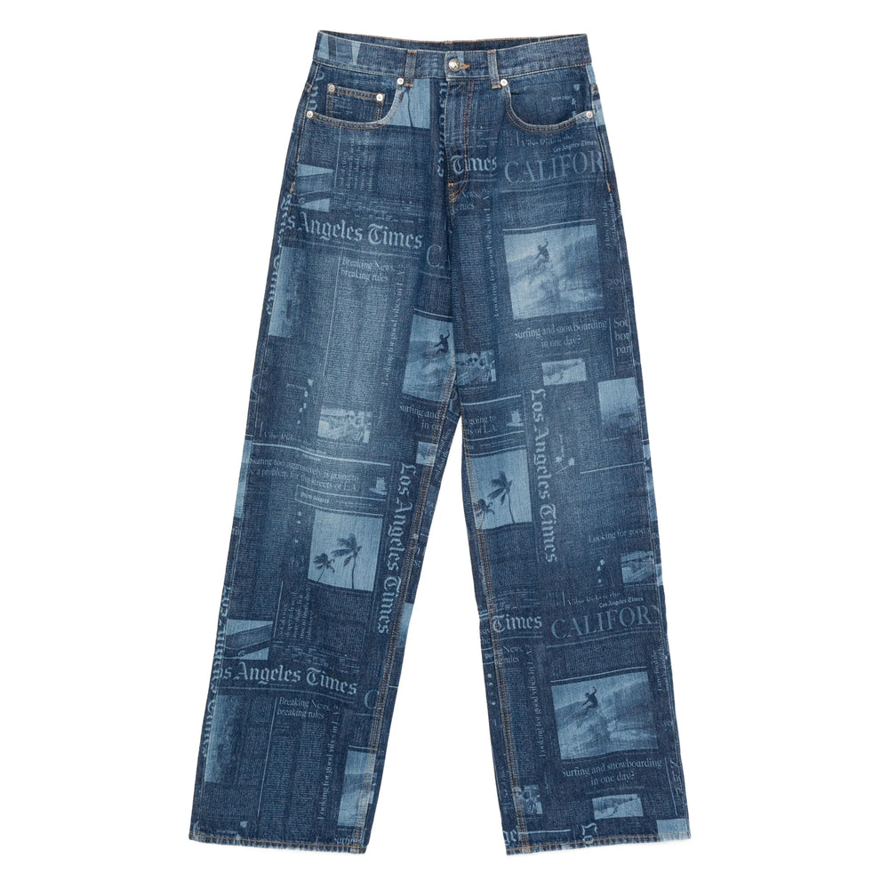 Palm Angels Blue Denim - Regular & Straight-Leg Jeans Men