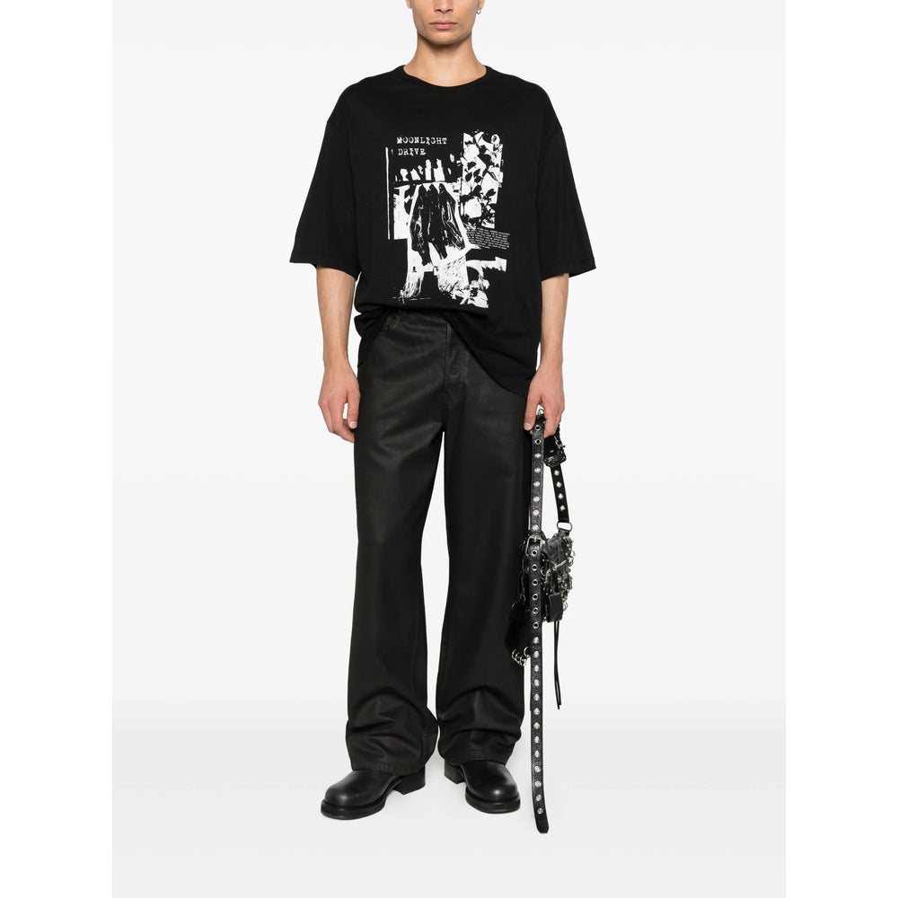 Ann Demeulemeester Black T-Shirts & Vests - T-Shirts Men