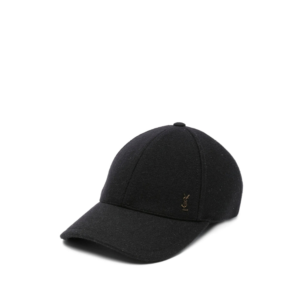 Saint Laurent Black Hats Men