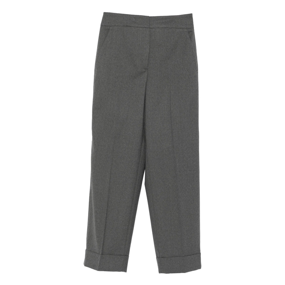 Peserico Grey Trousers - Straight Trousers Women