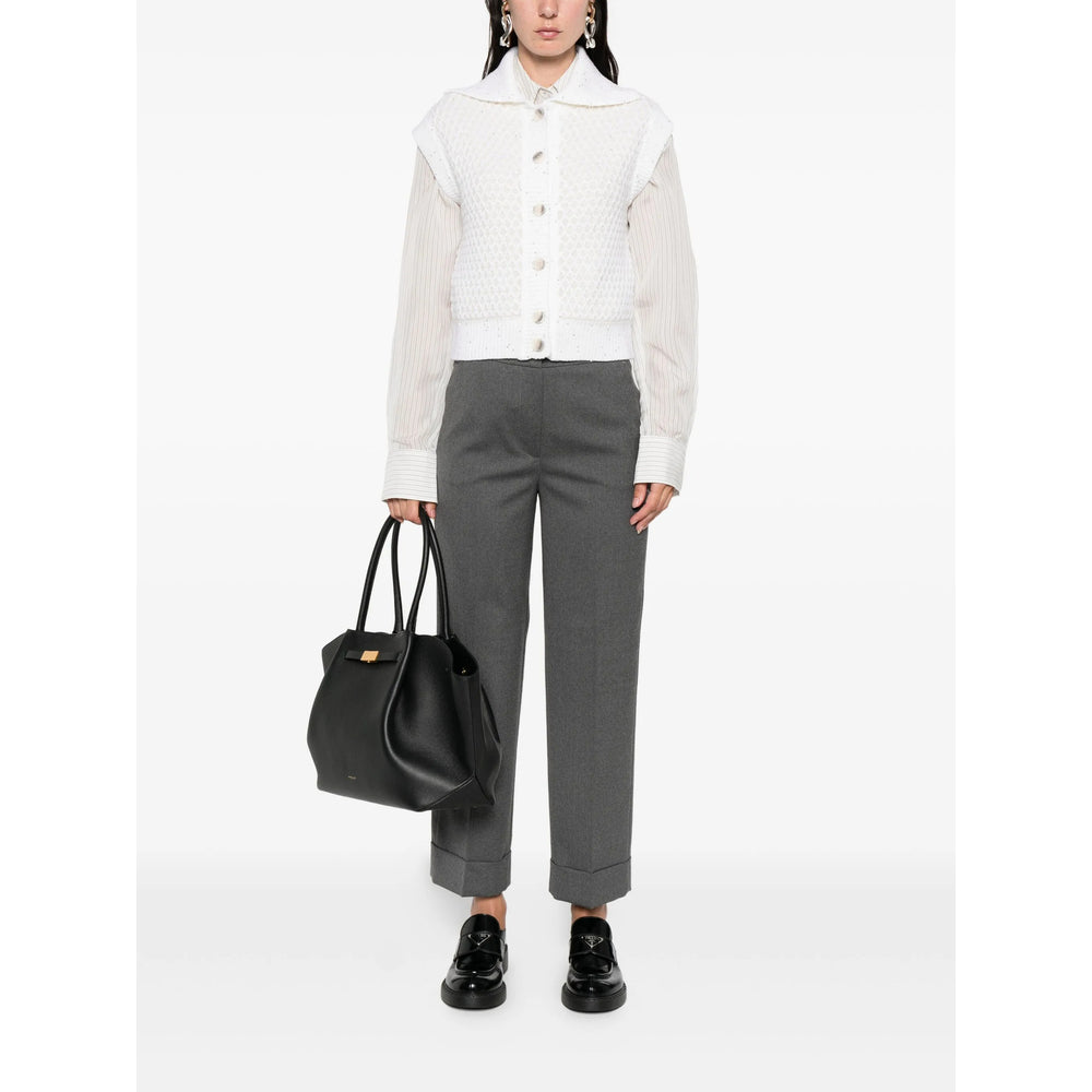 Peserico Grey Trousers - Straight Trousers Women