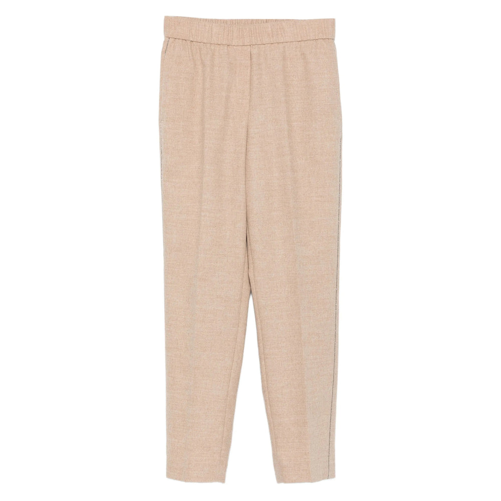 Peserico Neutrals Trousers - Straight Trousers Women