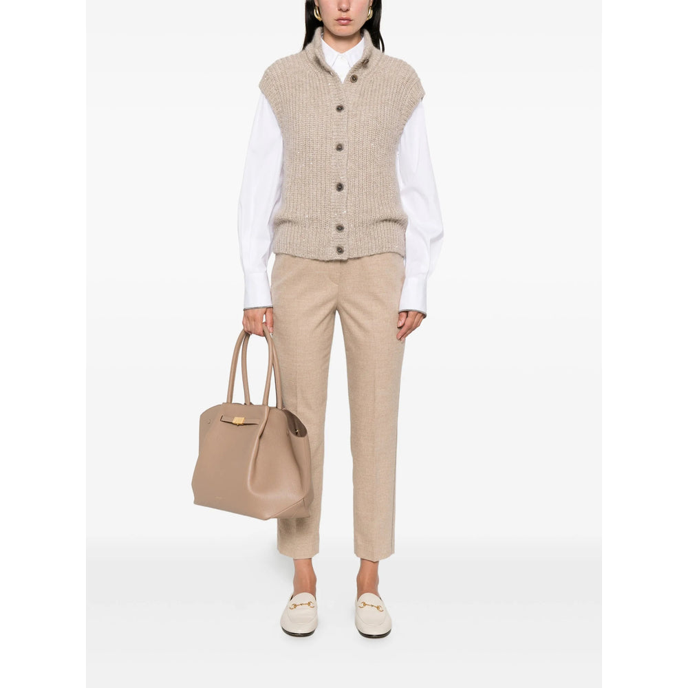 Peserico Neutrals Trousers - Straight Trousers Women
