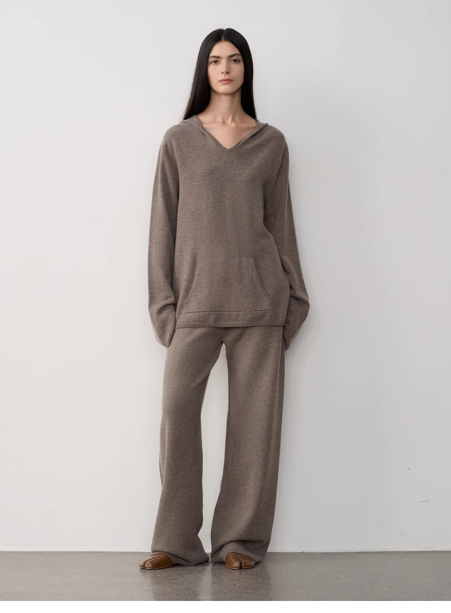 "Warm and waxy music" Australian merino wool knitted suit-9