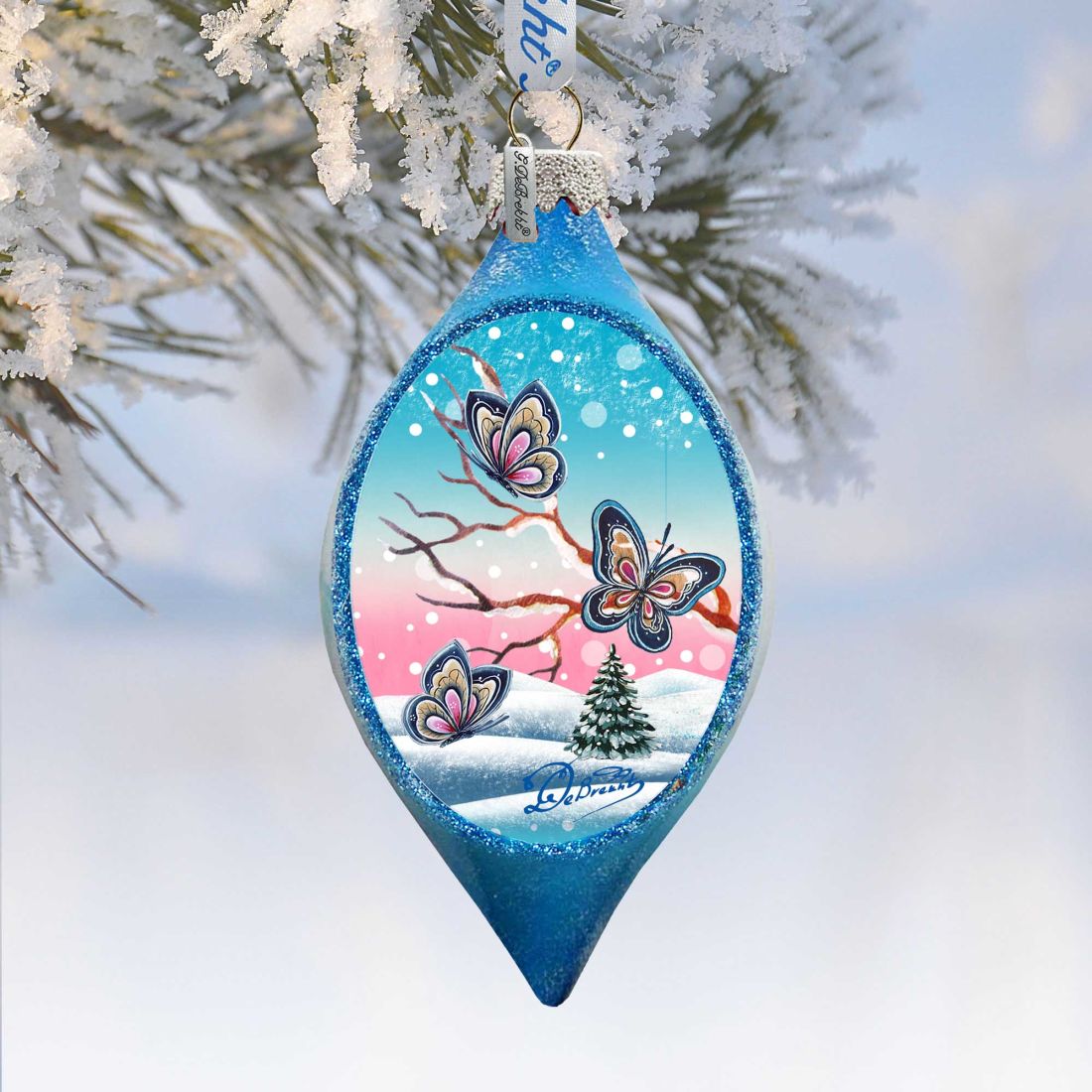 Sing Song Glass Ornament Set of 3 by G. DeBrekht - Christmas Décor - 74120-B3