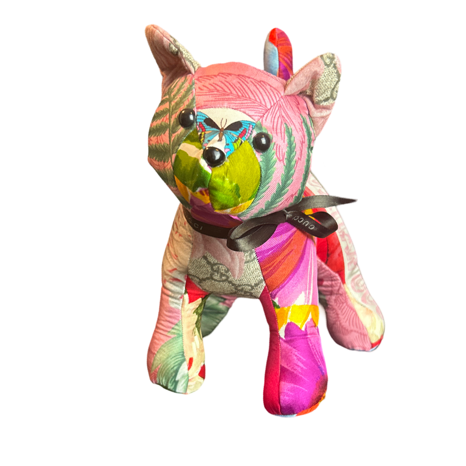 Vintage Silk Scarf Charming Kitten