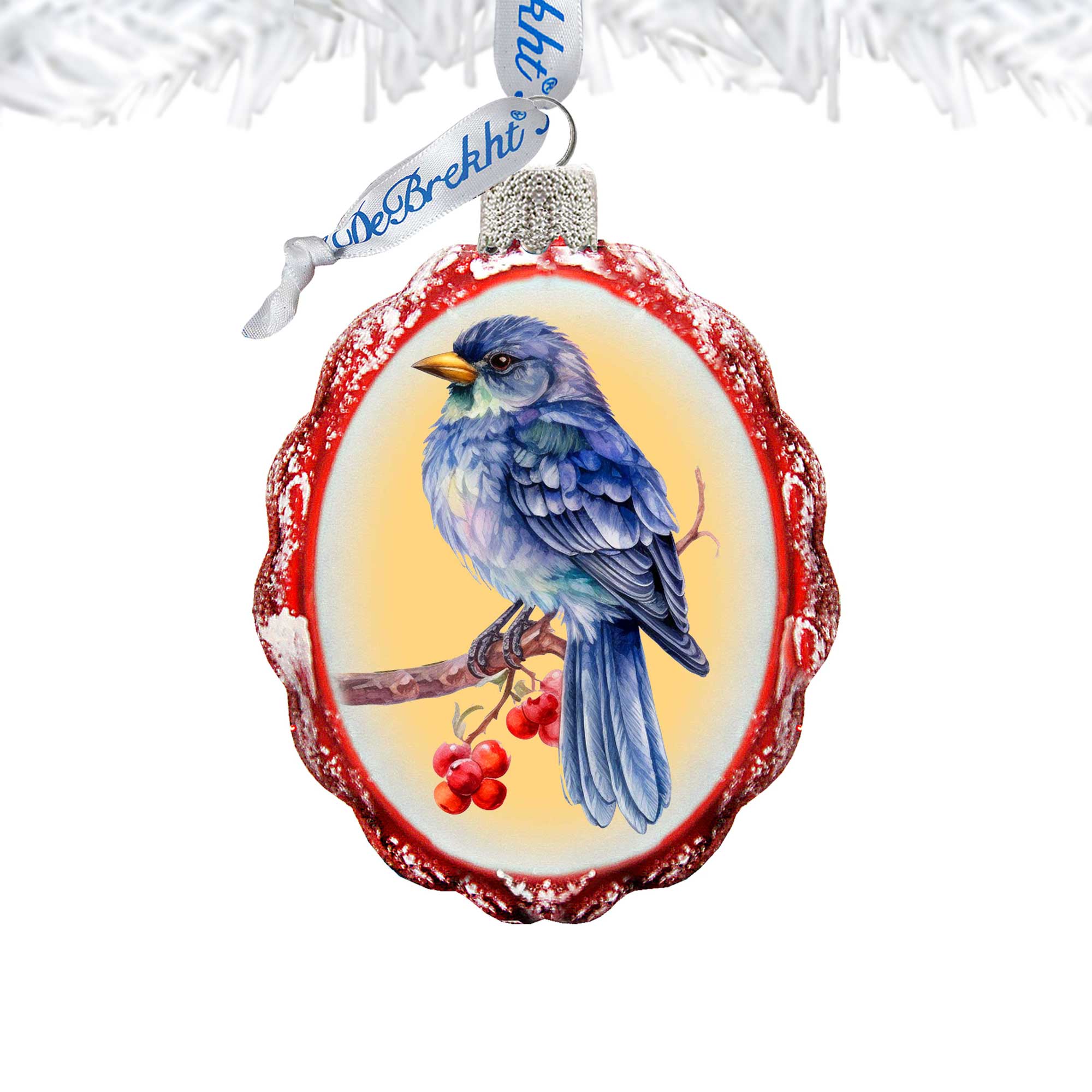 Bluebird Mercury Glass Ornaments by G. Debrekht - Wildlife Holiday Decor - 776006