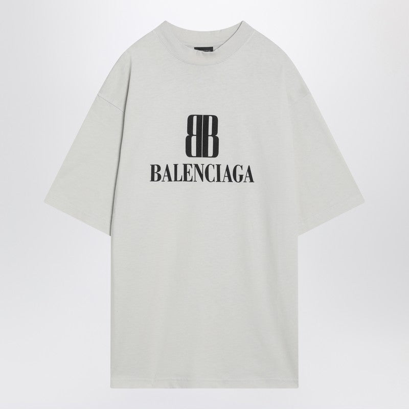Balenciaga White Nano Bb Medium Fit T-Shirt Men