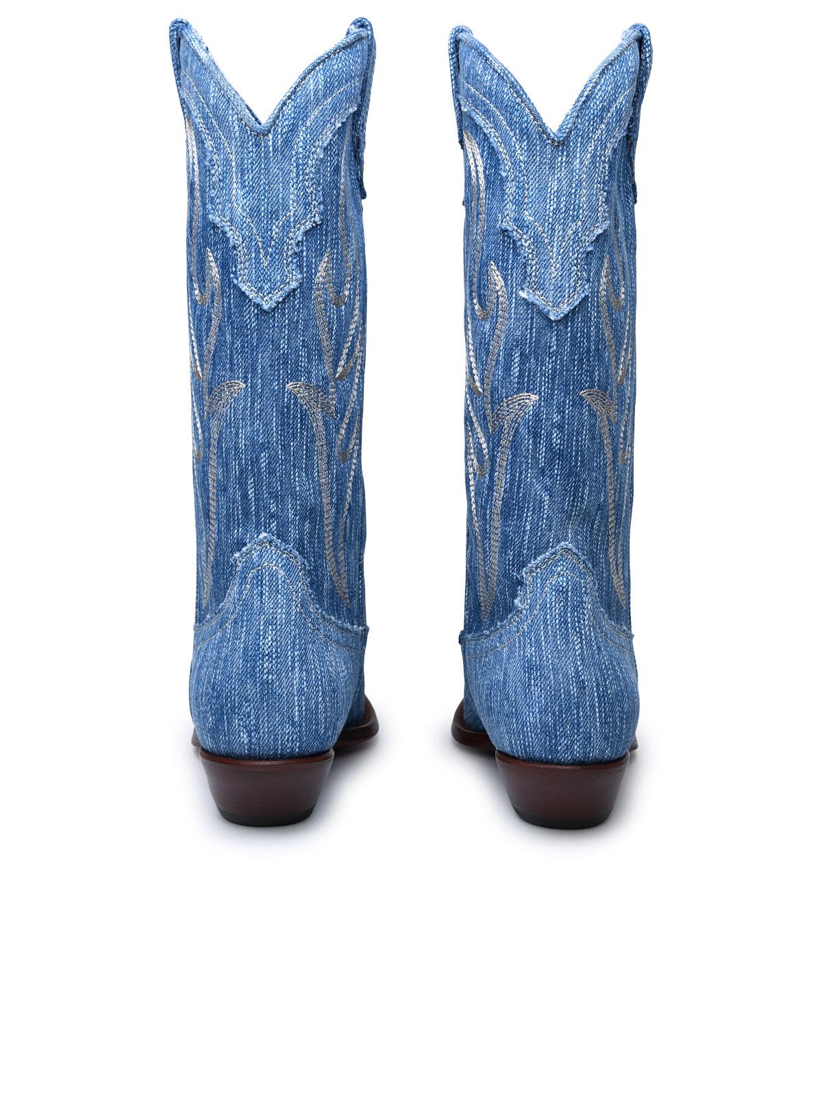 Sonora Light Blue Denim Boots Women