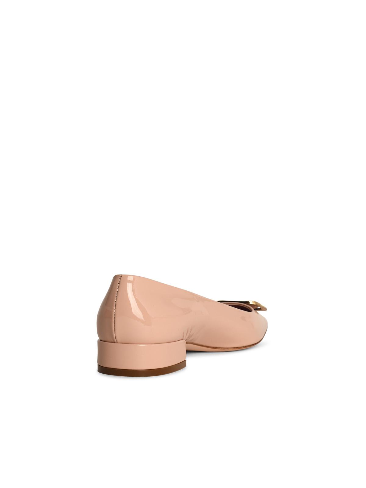 Salvatore Ferragamo Pink Shiny Leather Décollètè Women