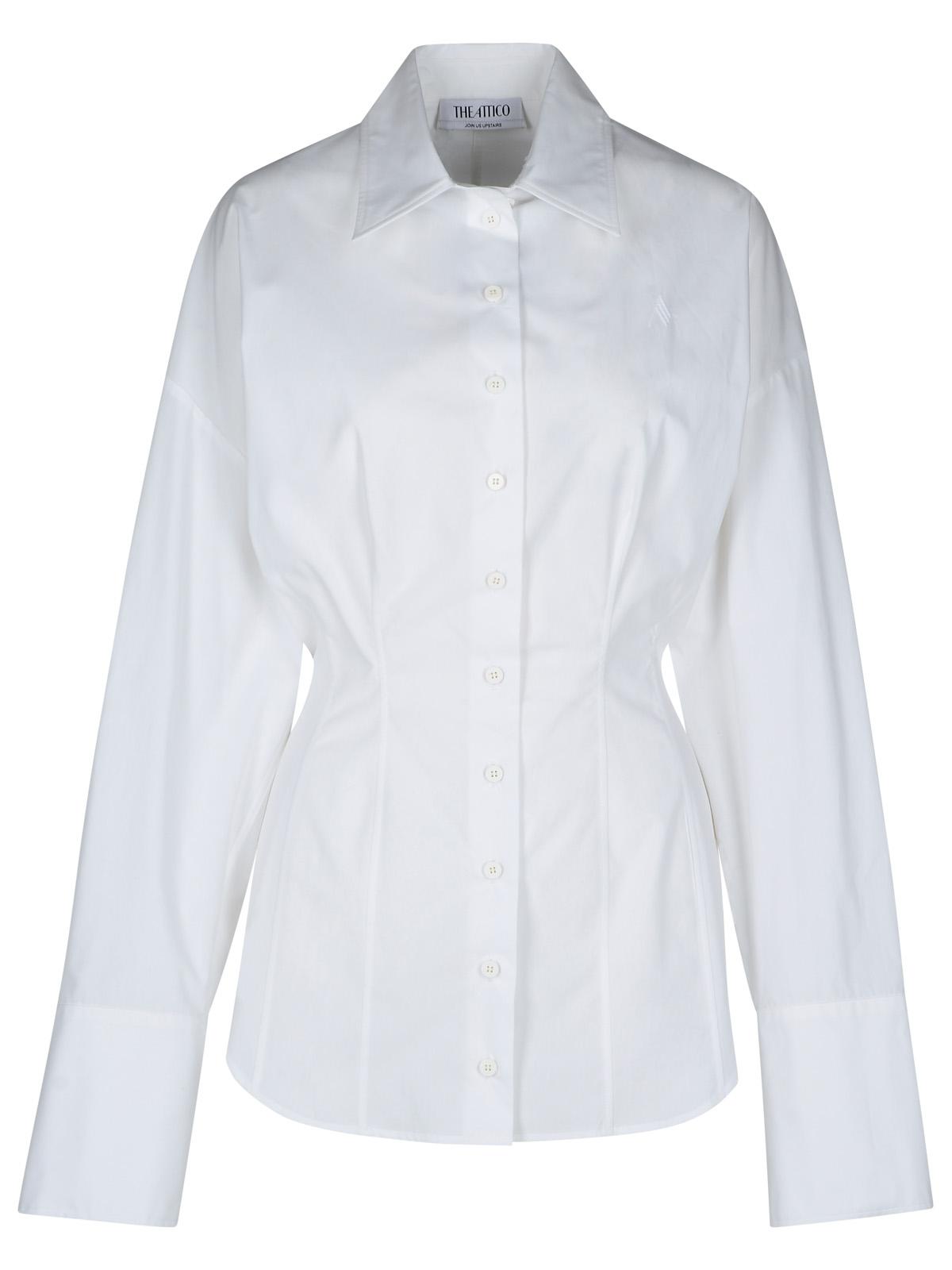 The Attico White Cotton Shirt Women