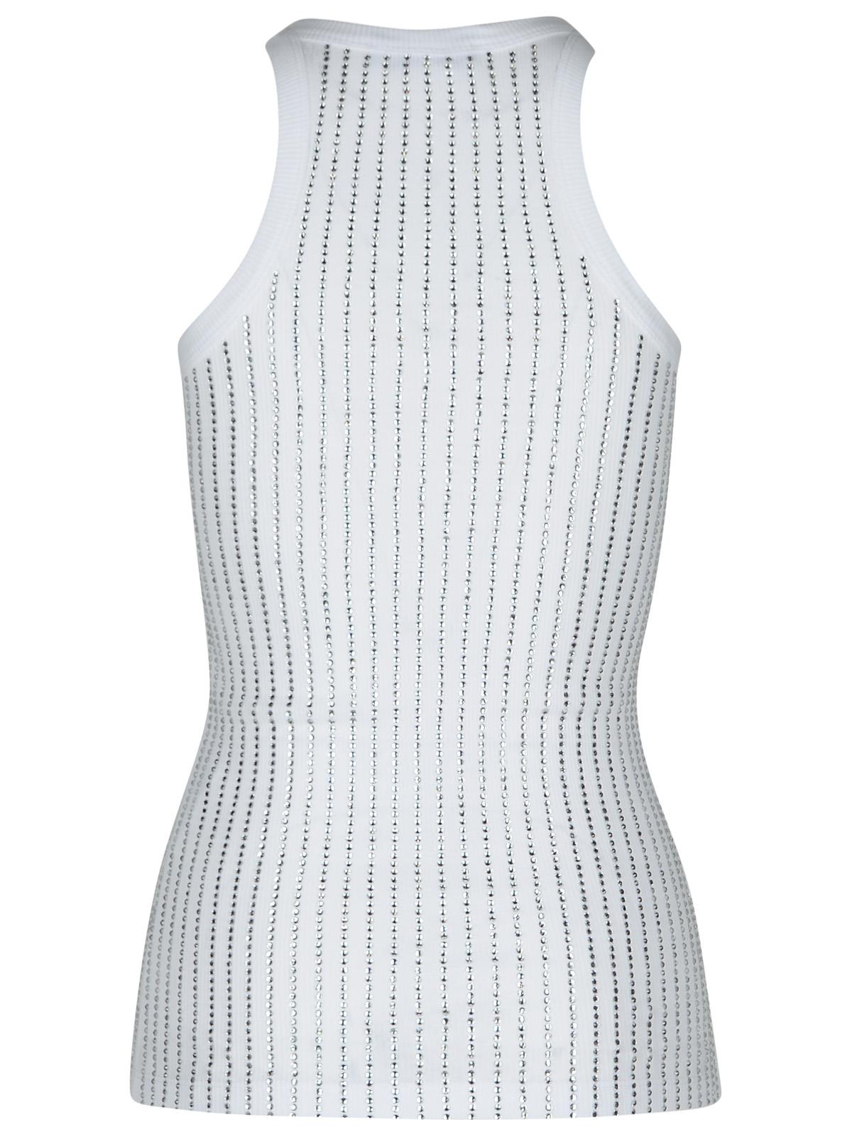 The Attico White Cotton Tank Top Women
