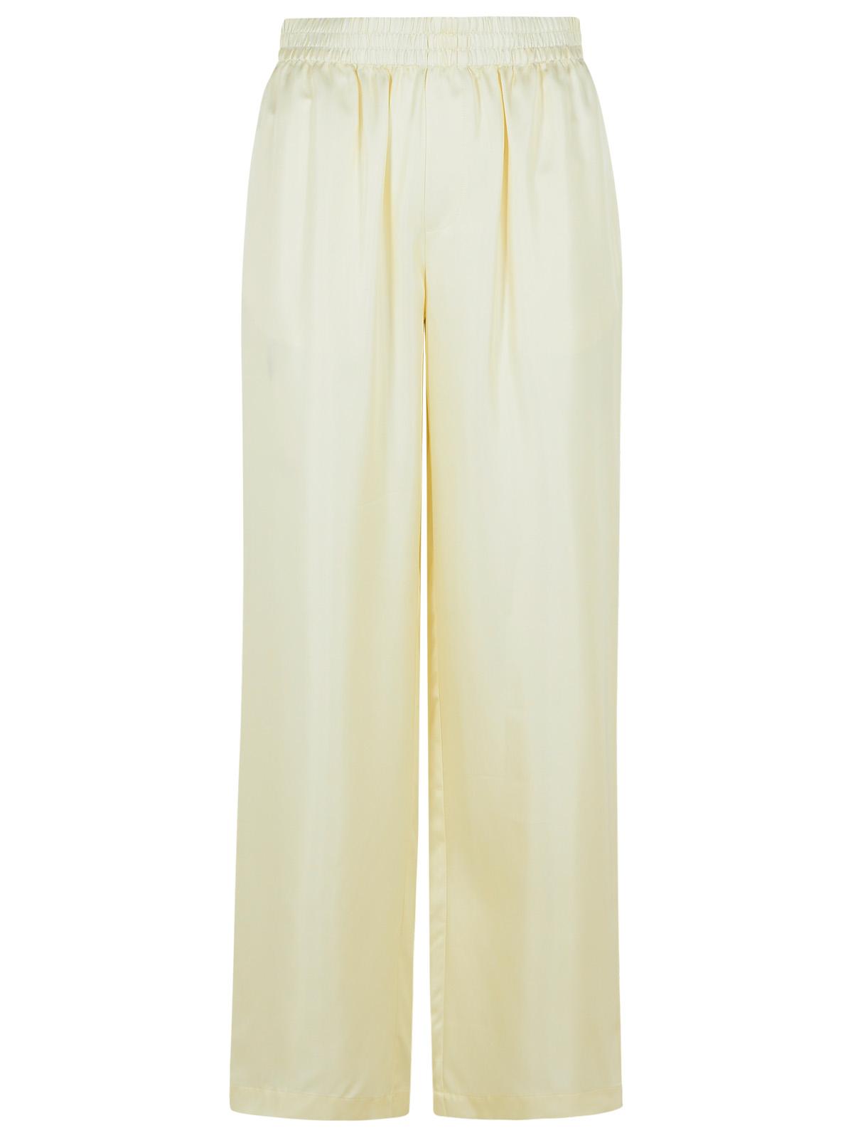 Lisa Yang Wide-Leg Ivory Silk Trousers Women