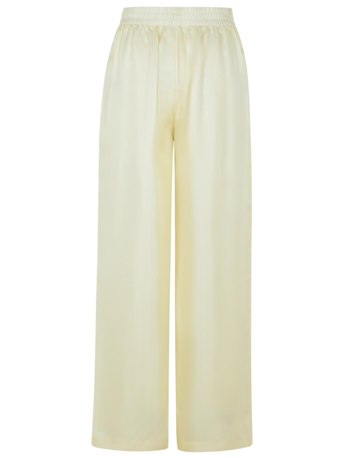 Lisa Yang Wide-Leg Ivory Silk Trousers Women