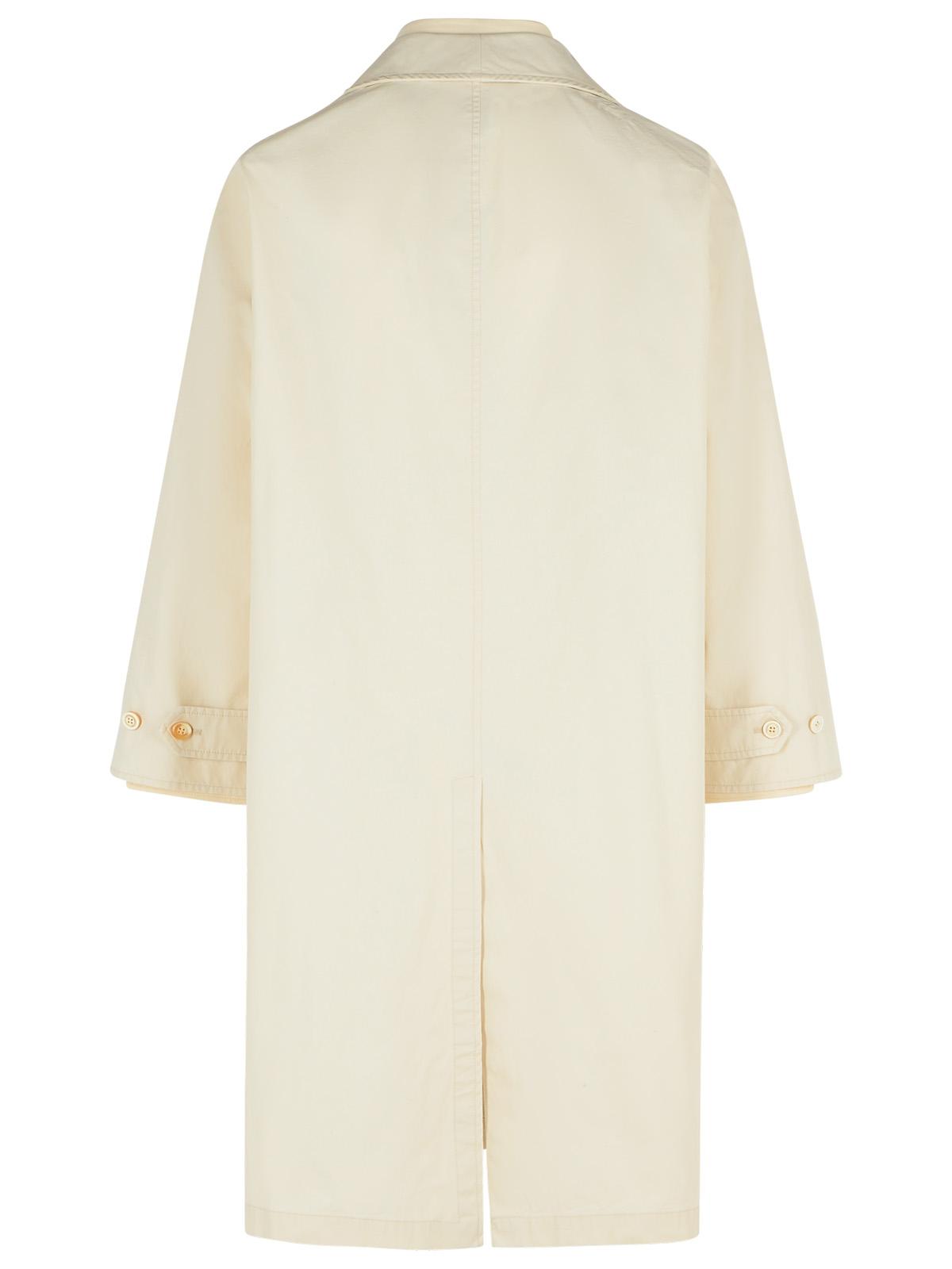 Maison Margiela Ivory Cotton Trench Coat Men