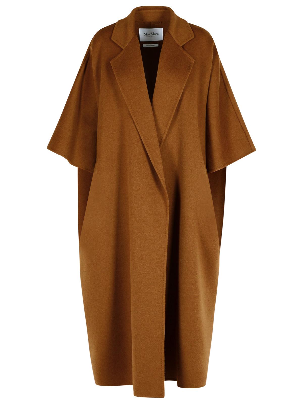 Max Mara 'Gitano' Brown Camel Wool Coat Women
