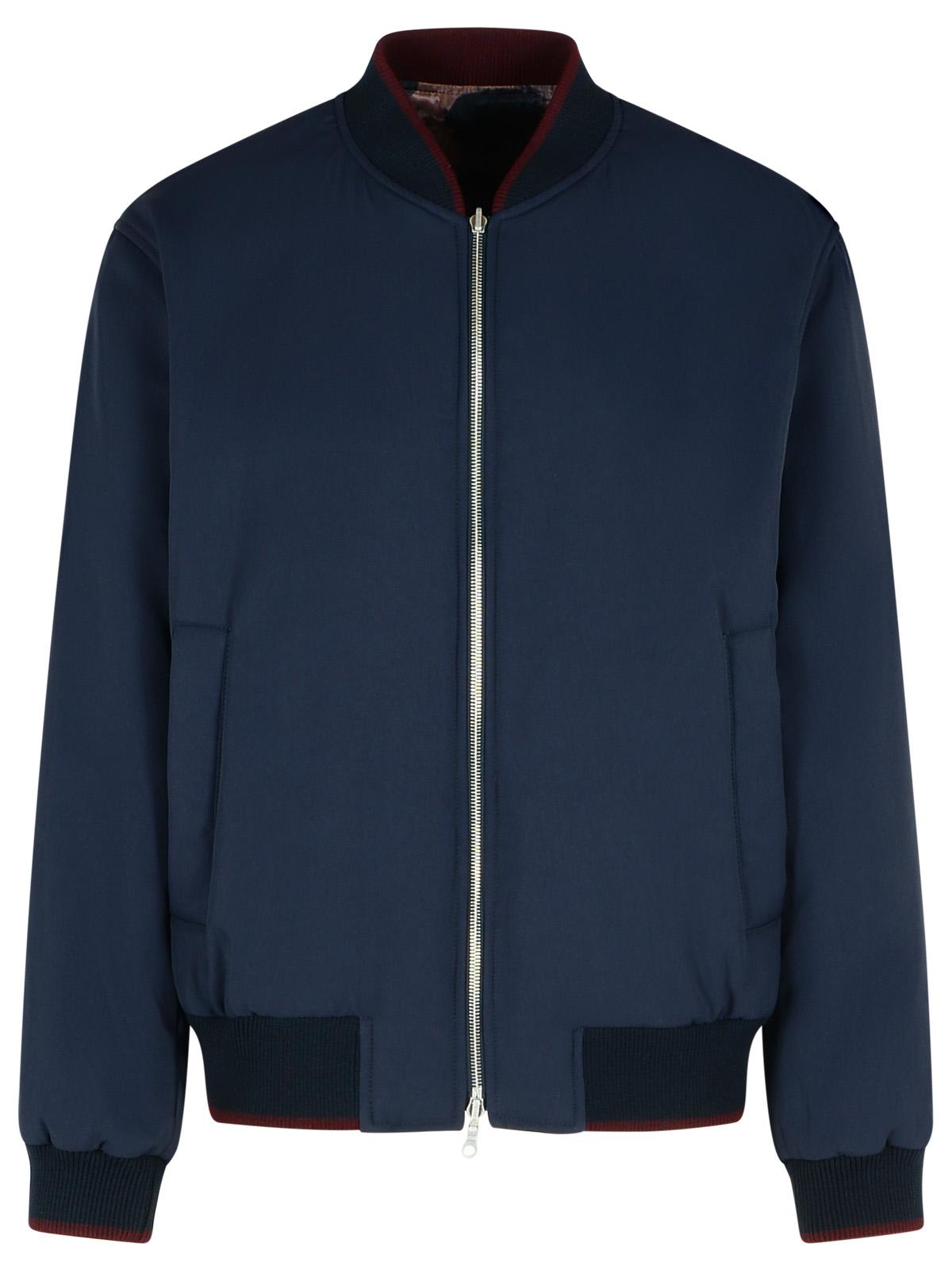 Dries Van Noten 'Volker' Navy Viscose Blend Jacket Men