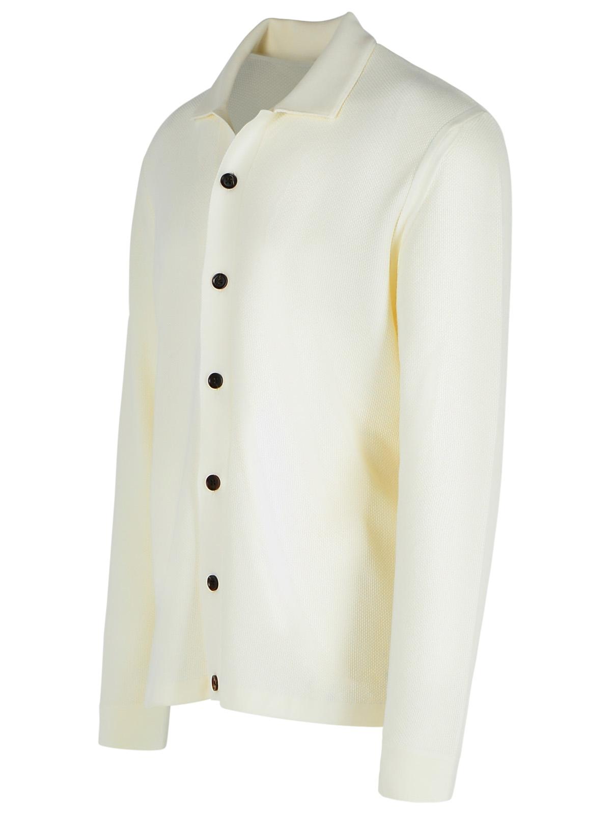 Zegna Ivory Wool Sweater Men