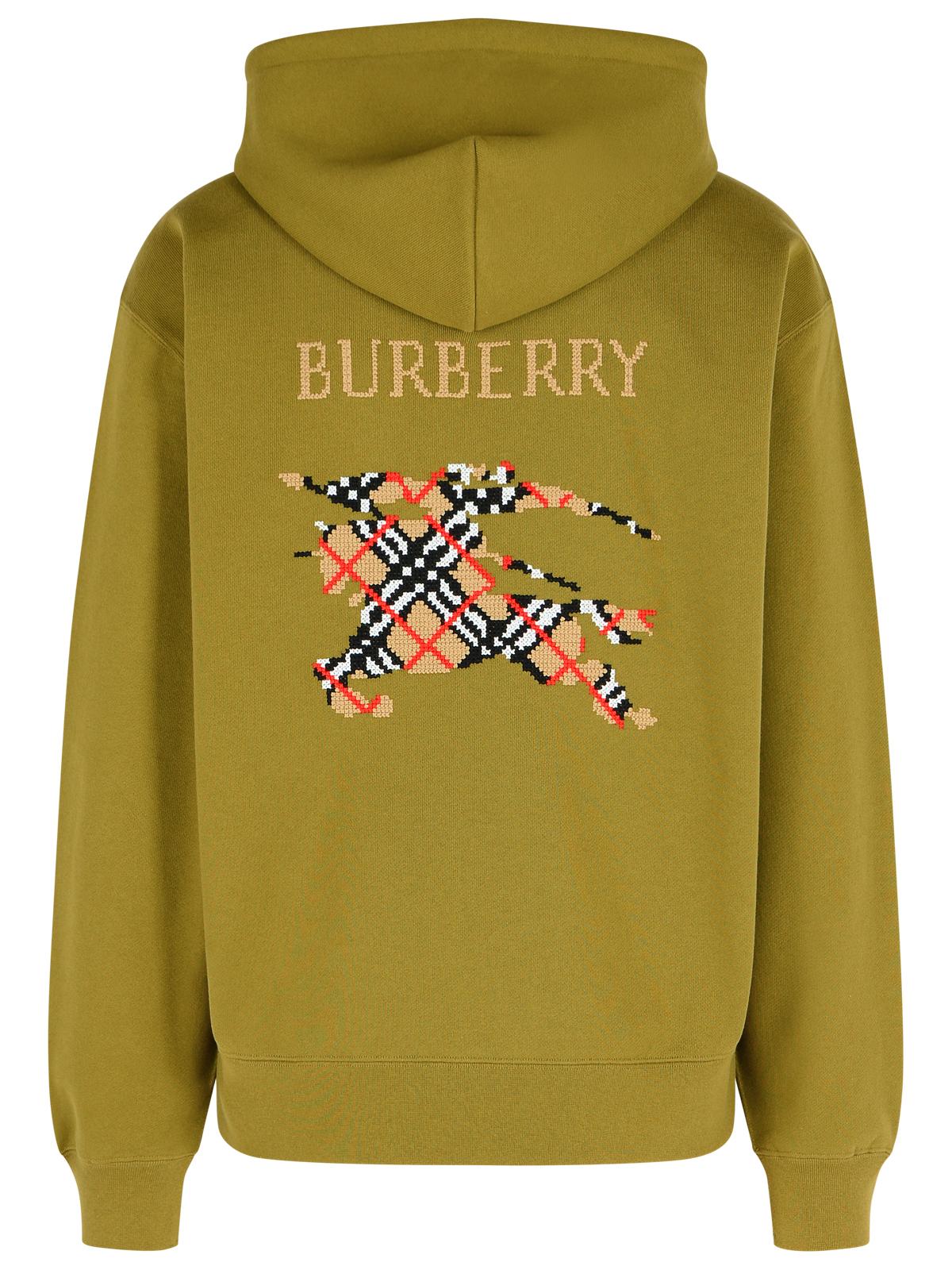Burberry 'Rory Ck' Green Cotton Sweatshirt Men
