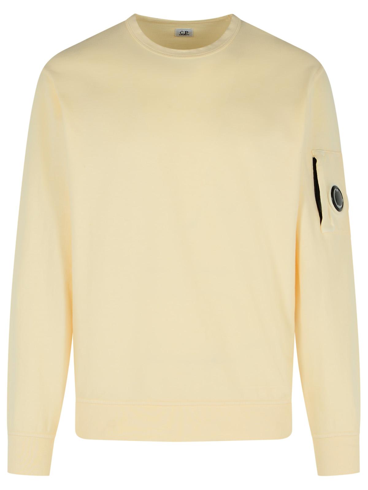 C.P. Company Sand-Colored Cotton Sweatshirt Men