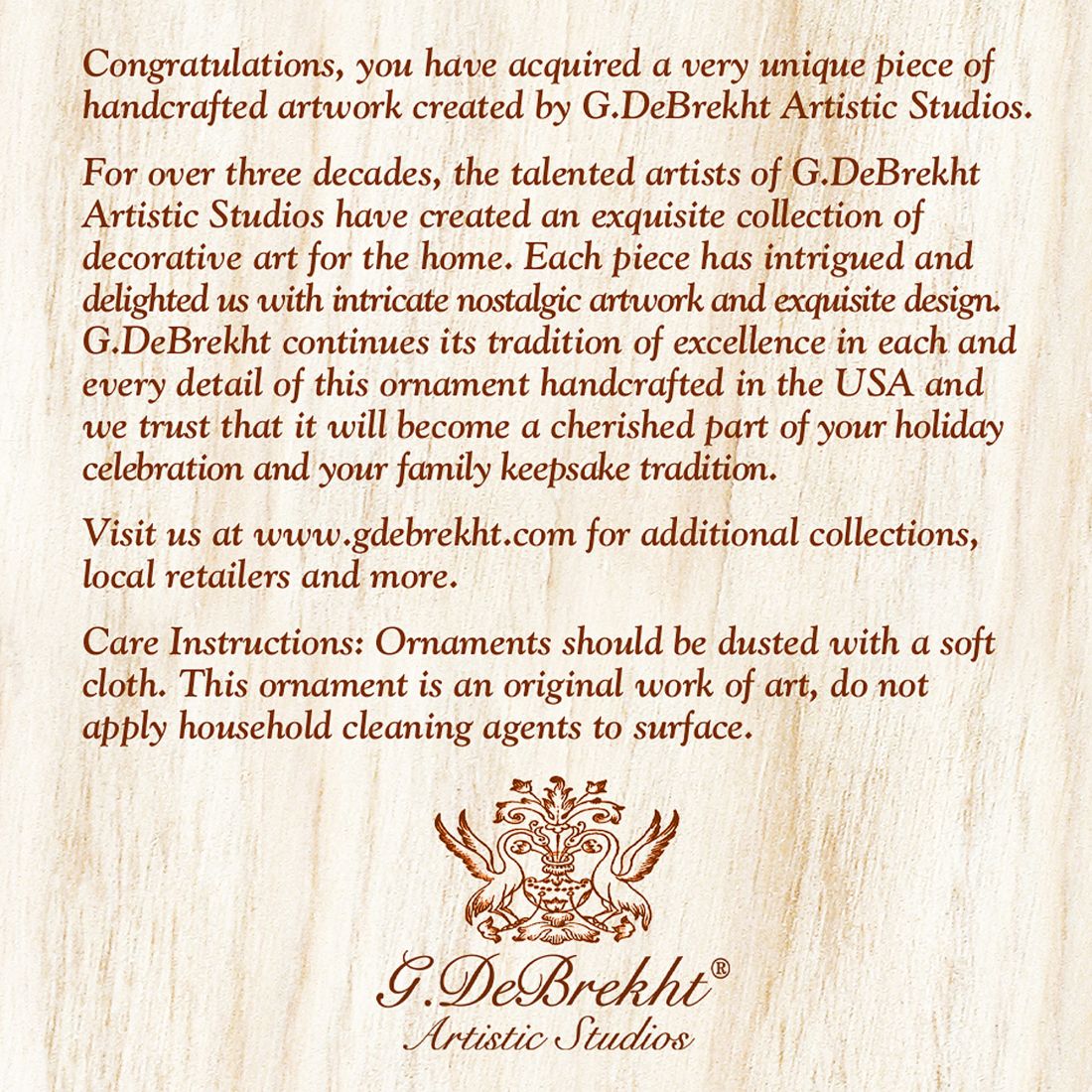 Floral Mercury Glass Ornament by G. DeBrekht - Wildlife Holiday Décor - 771035