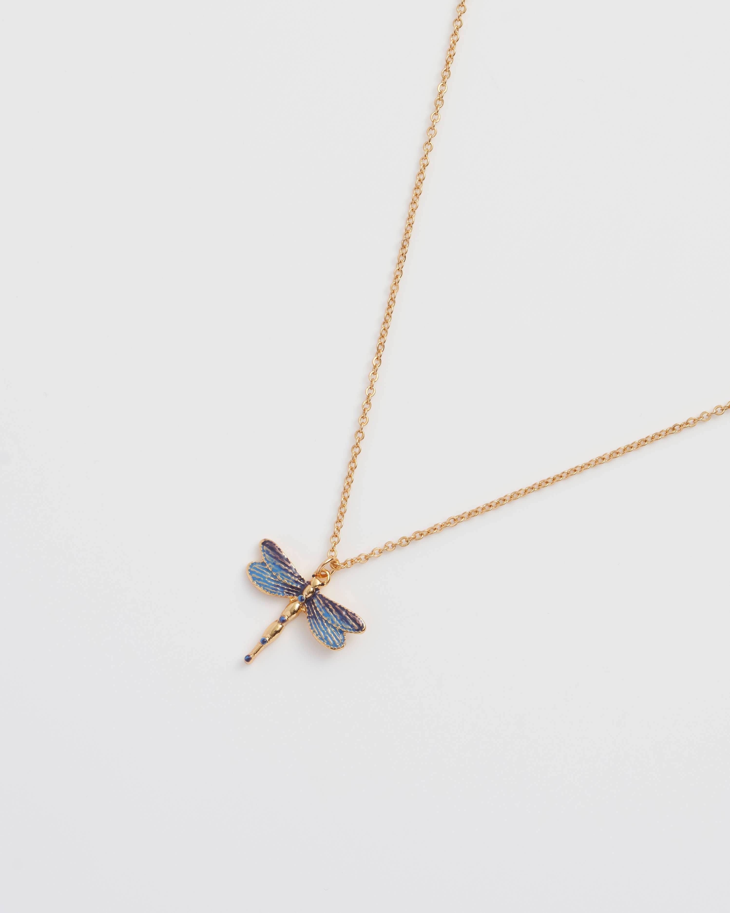 FABLE Dragonfly Pendant Necklace