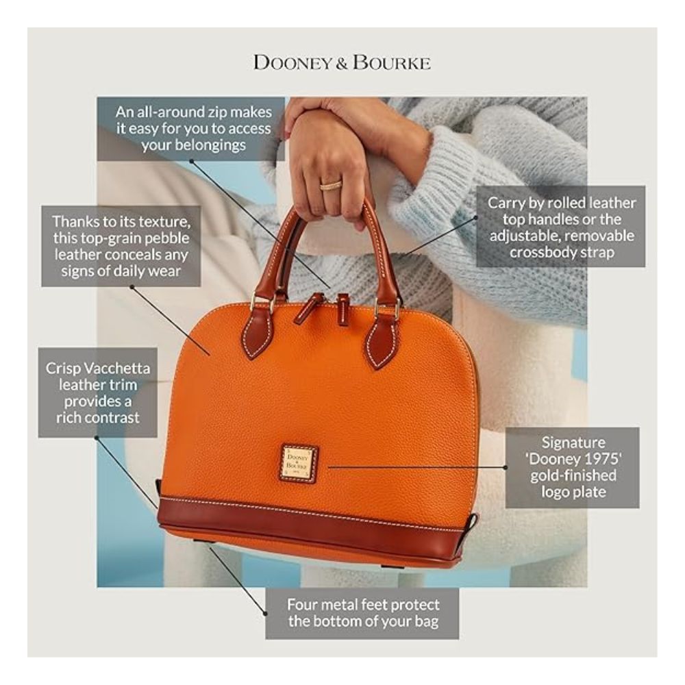 Dooney & Bourke Handbag, Pebble Grain Zip Zip Satchel by Steals