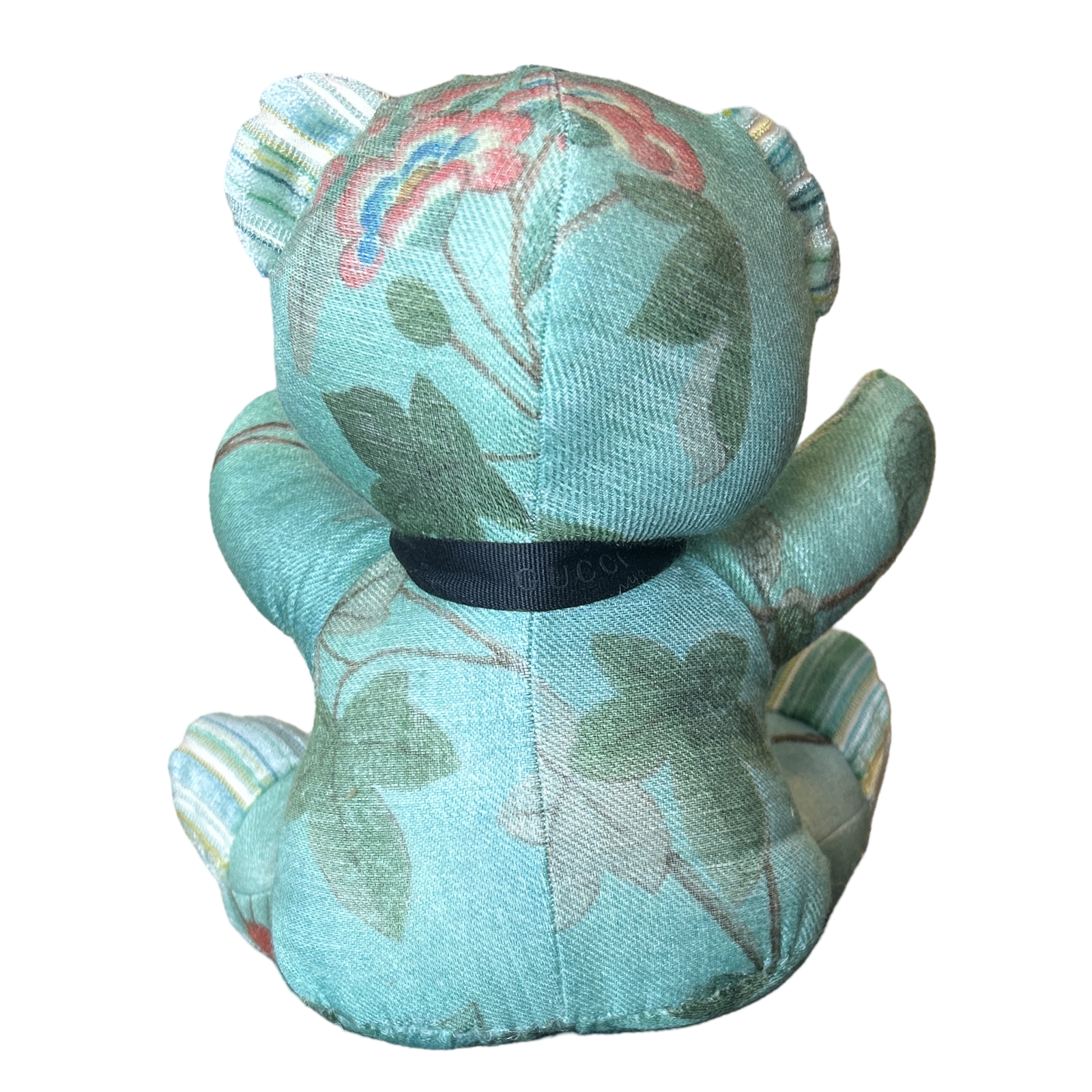 Chinoiserie Tree of Life Vintage Silk Scarf Tender Teddy Bear