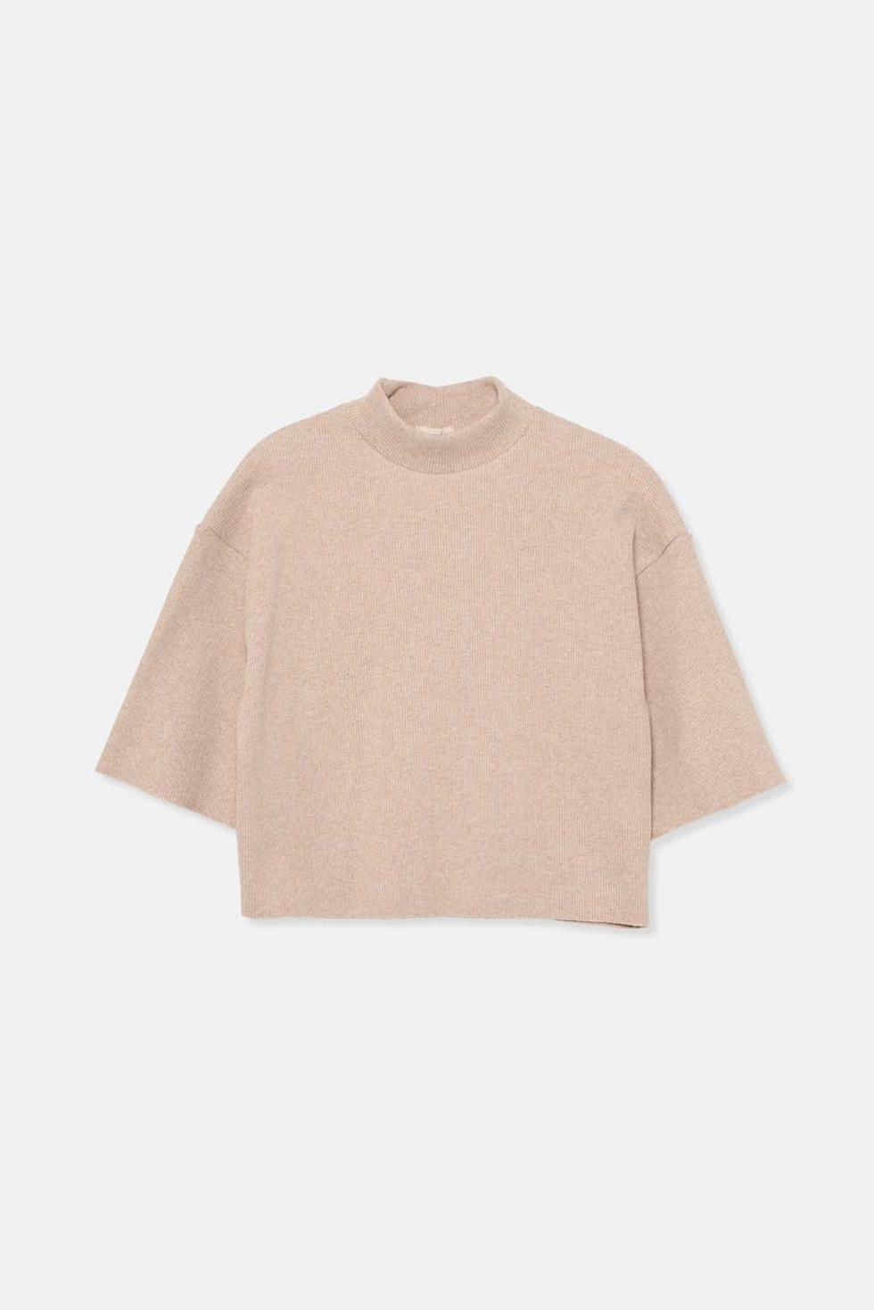 Soft rib sweater - Beige