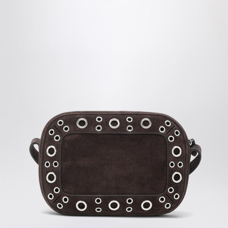 Valentino Garavani Nellcôte Bag Brown In Suede With Studs And Rivets Women