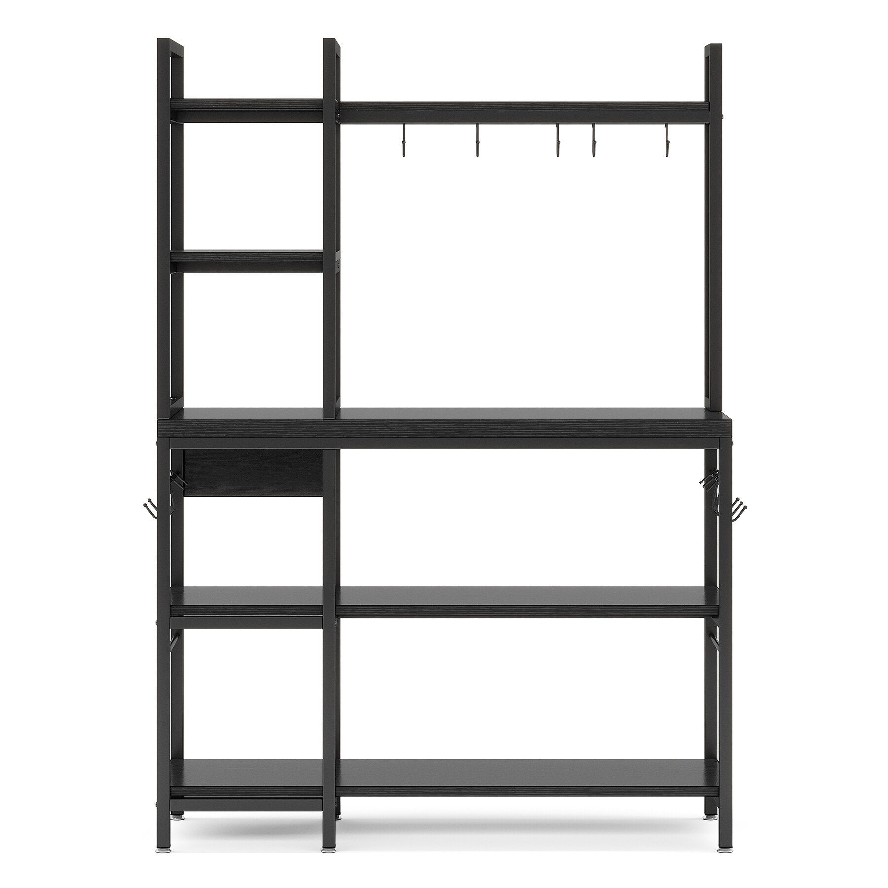 7DAY'S Kitchen Baker's Rack, 5-Tier Utility Storage Shelf with Hutch