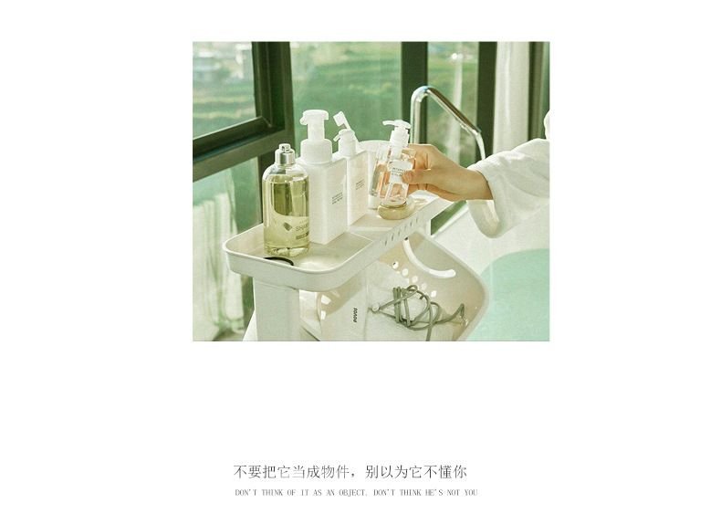 7DAY'S Multi-functional Organizing Shelving Bathroom Sorting Dirty Laundry Basket Plastic Large Mobile Storage Basket