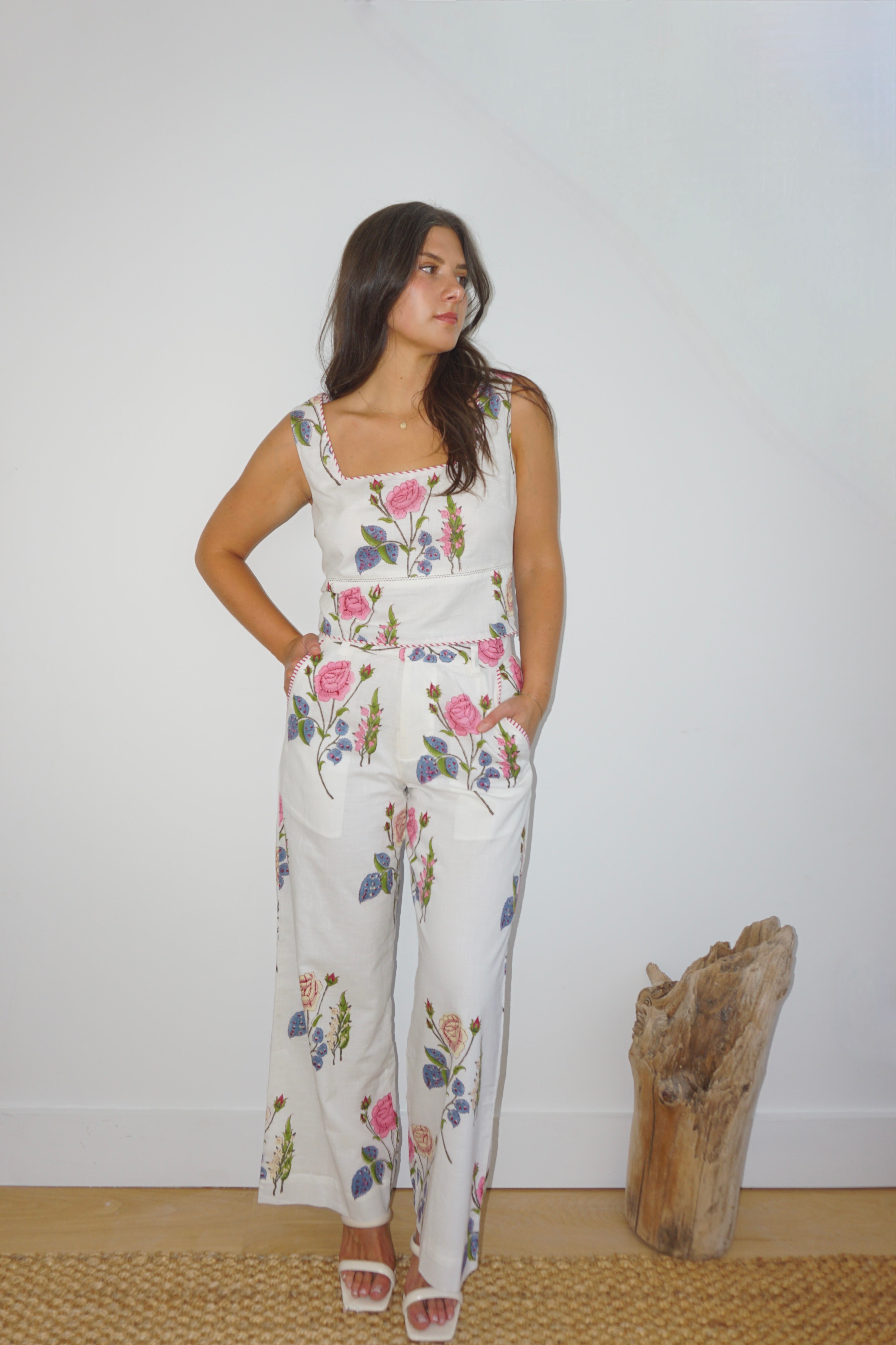 Edison Pant in Multi Rosette