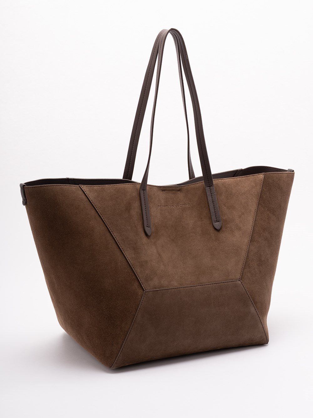 Brunello Cucinelli Women `Bc Duo` Bag In Suede With Monili