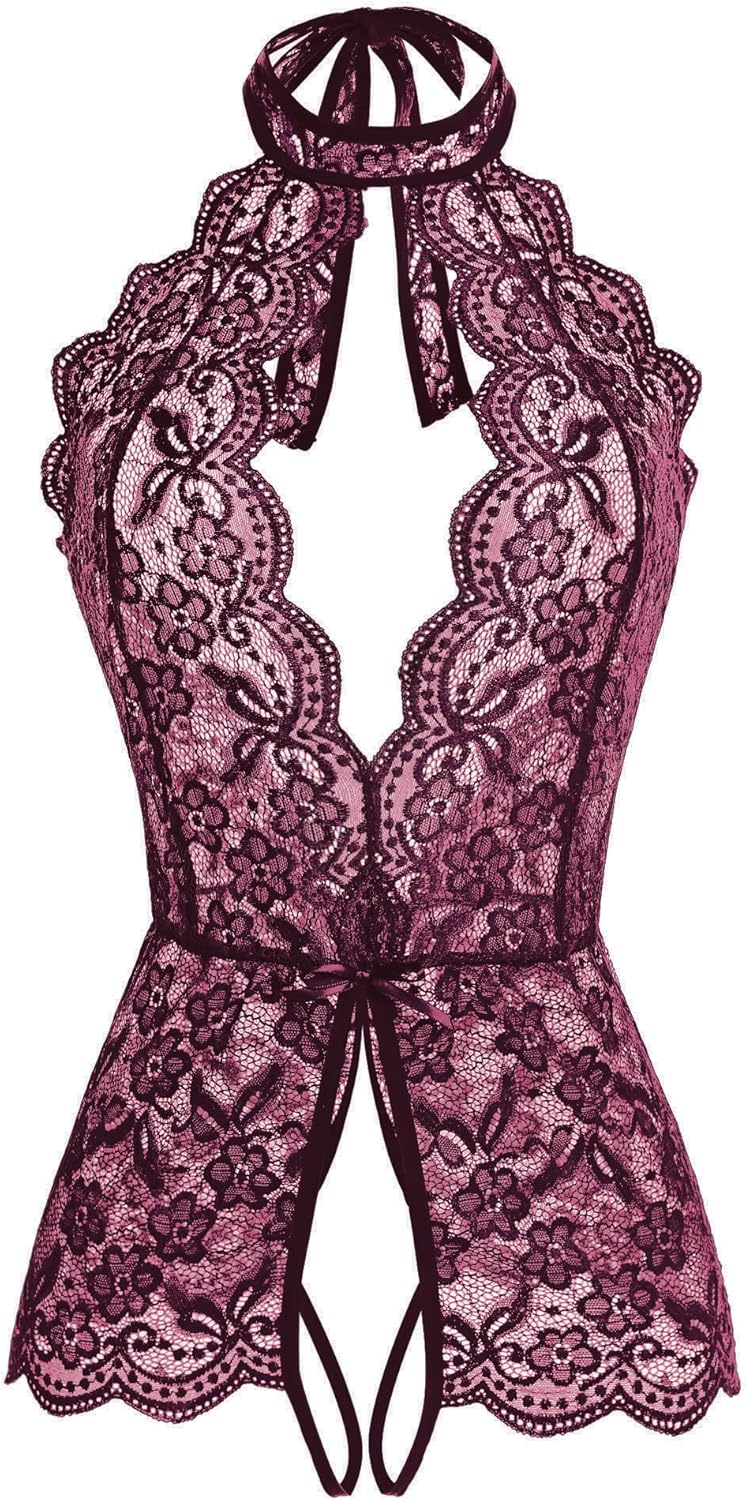 Ababoon Women One Piece Lingerie Lace Sexy Baby Dolls Teddy Sleepwear