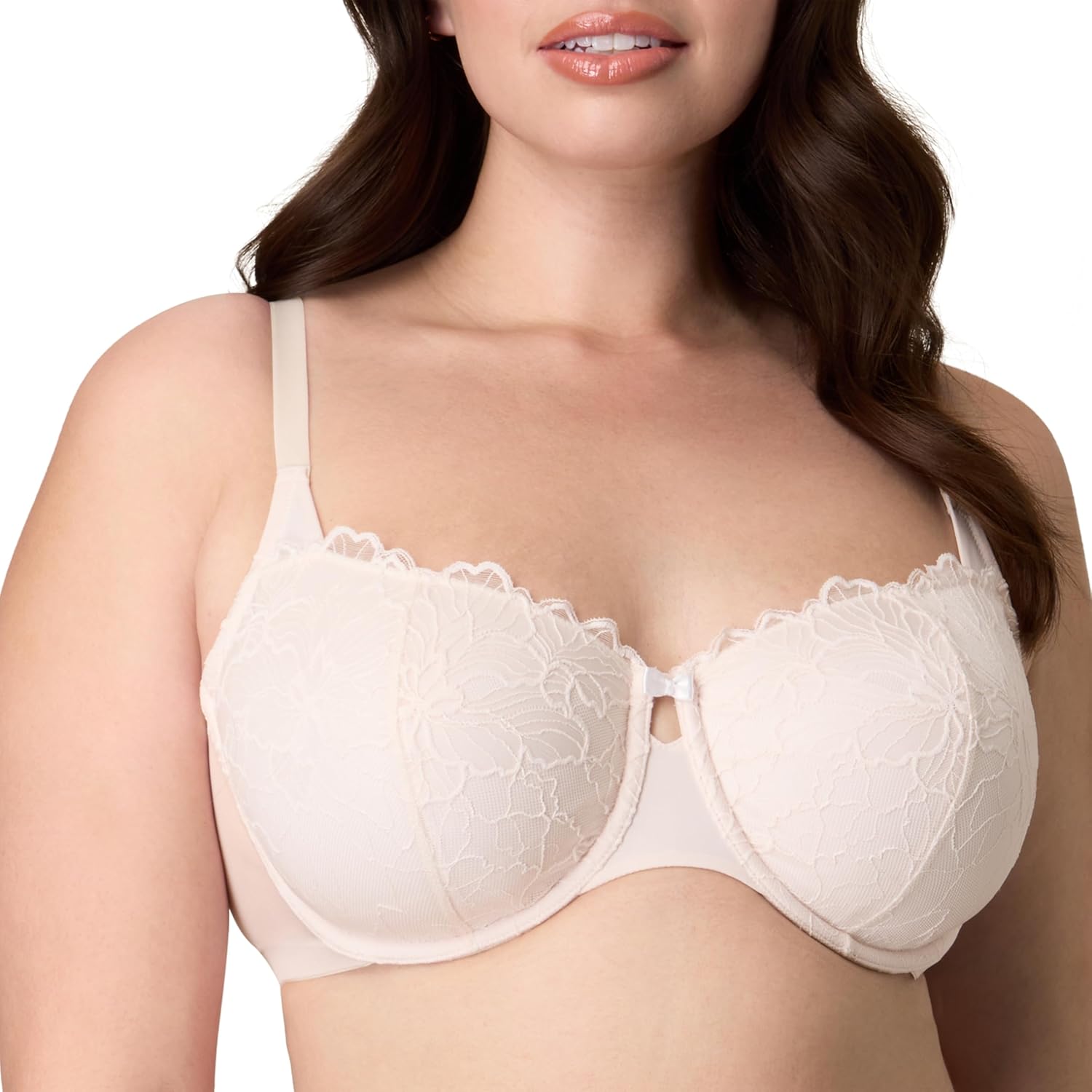 PLAYTEX Womens Balconette Underwire Bra, Plus-Size Bras Available, Full Coverage, Convertible Straps, Lace, 4800