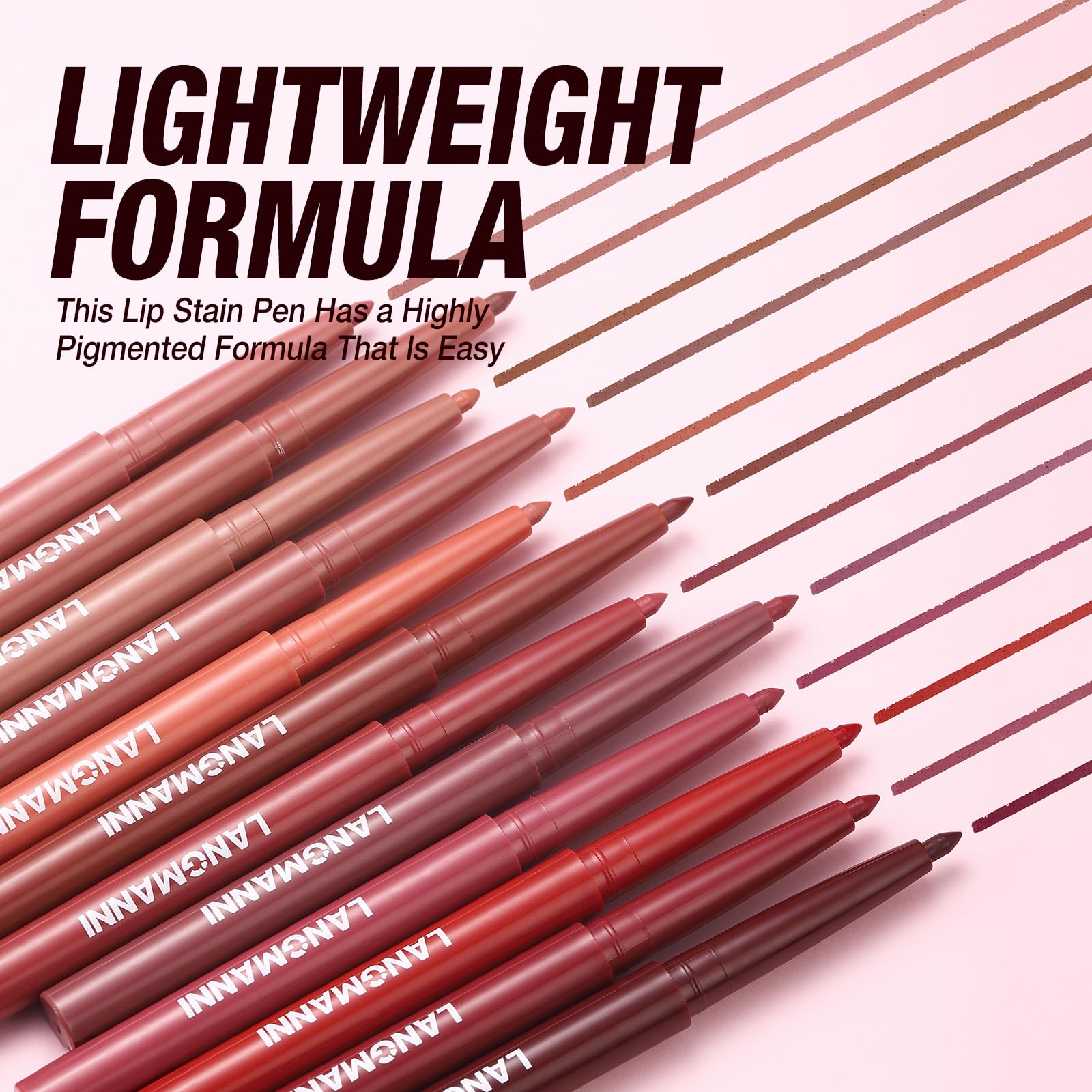 Jolilab Matte Lip Liner Lip Oil Set, Lip Makeup Set Natural Smooth Long-Lasting And Hydrating Beauty Daily Cosmetics Gift for Girls Easy-to-Use(12pcs)