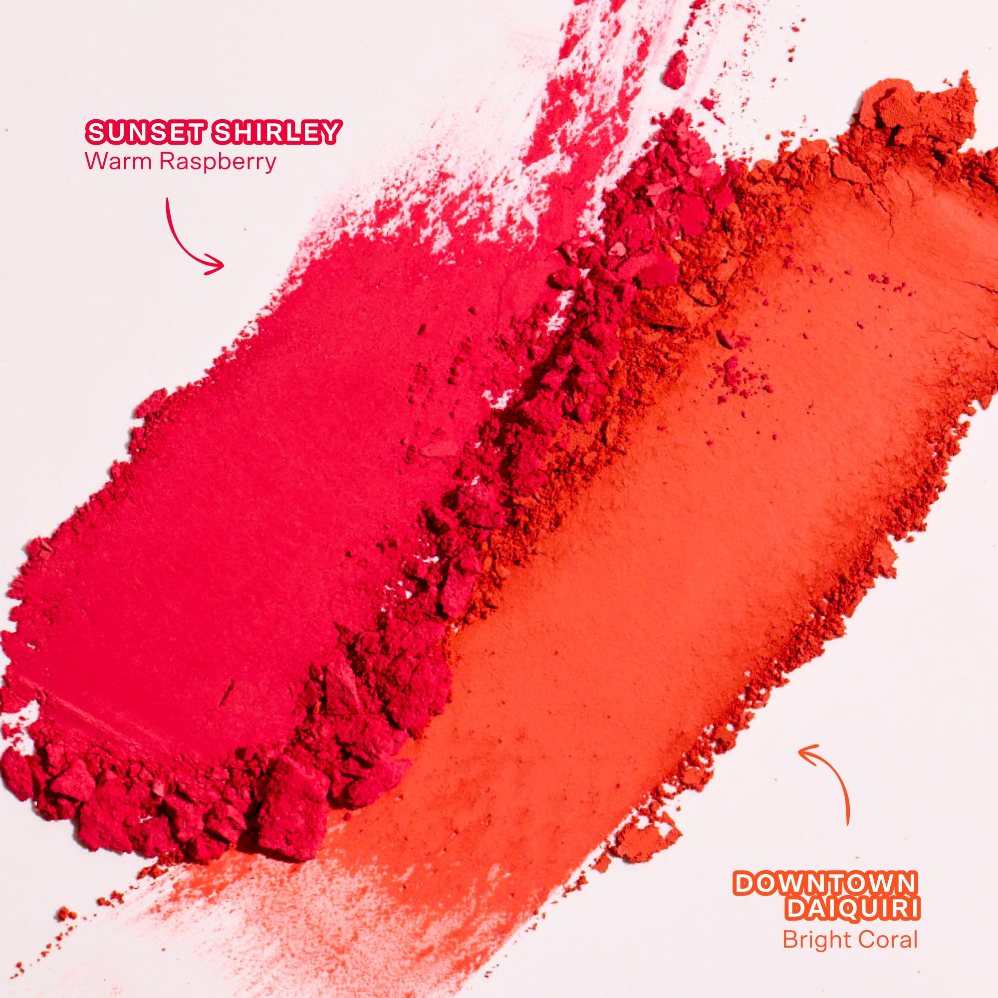 Tower 28 GetSet™ Soft Matte Powder Blush - Self-Setting 12-Hr Longwear Sweat-Proof Formula - Pigmented Raspberry Red Blush Sunset Shirley x Toni Bravo Collab