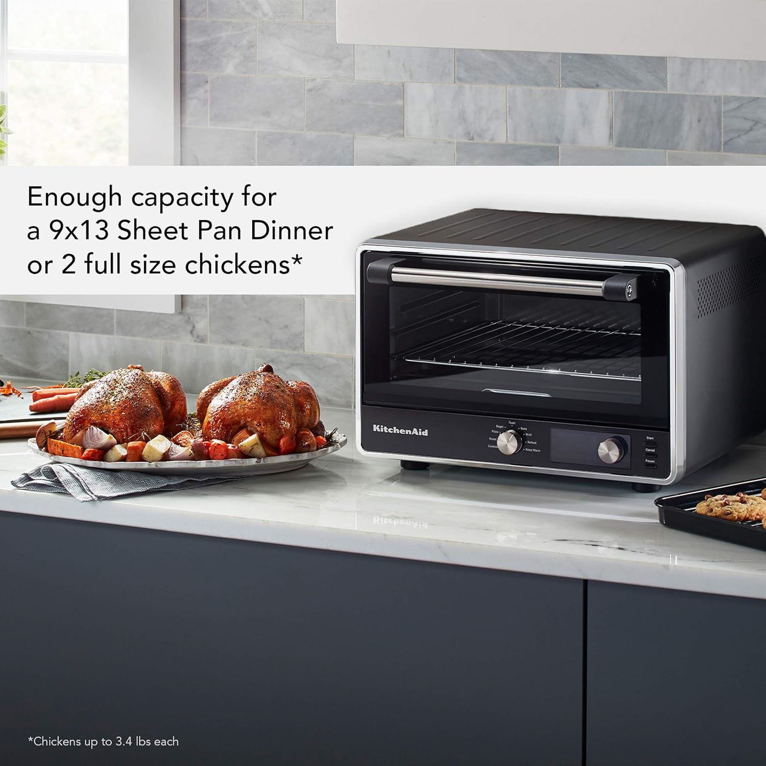 KitchenAid Digital Air Fry Countertop Oven, KCO124BM, Black Matte